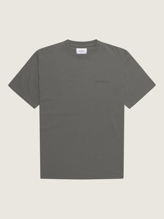 Woodbird WBBaine Base tee T-Shirts Antra Grey