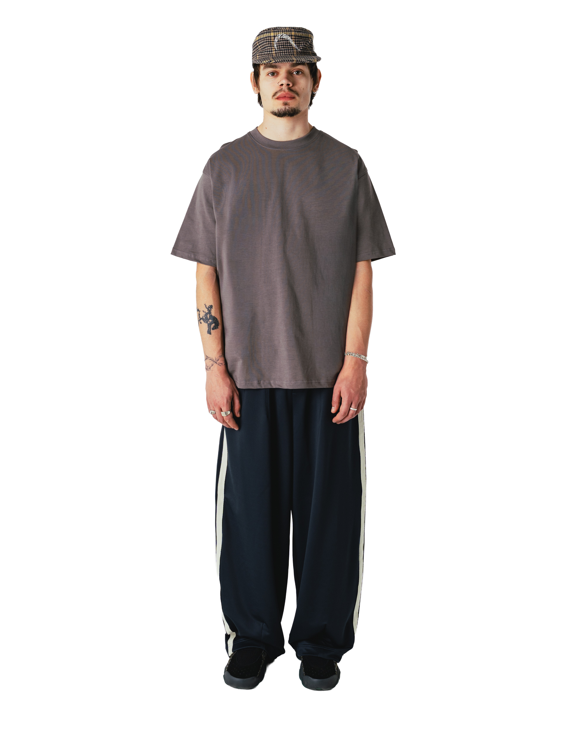 Woodbird WBBaine Base tee T-Shirts Antra Grey