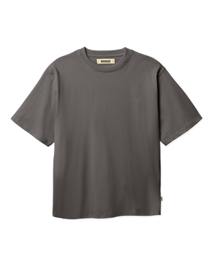 Woodbird WBBaine Base tee T-Shirts Antra Grey