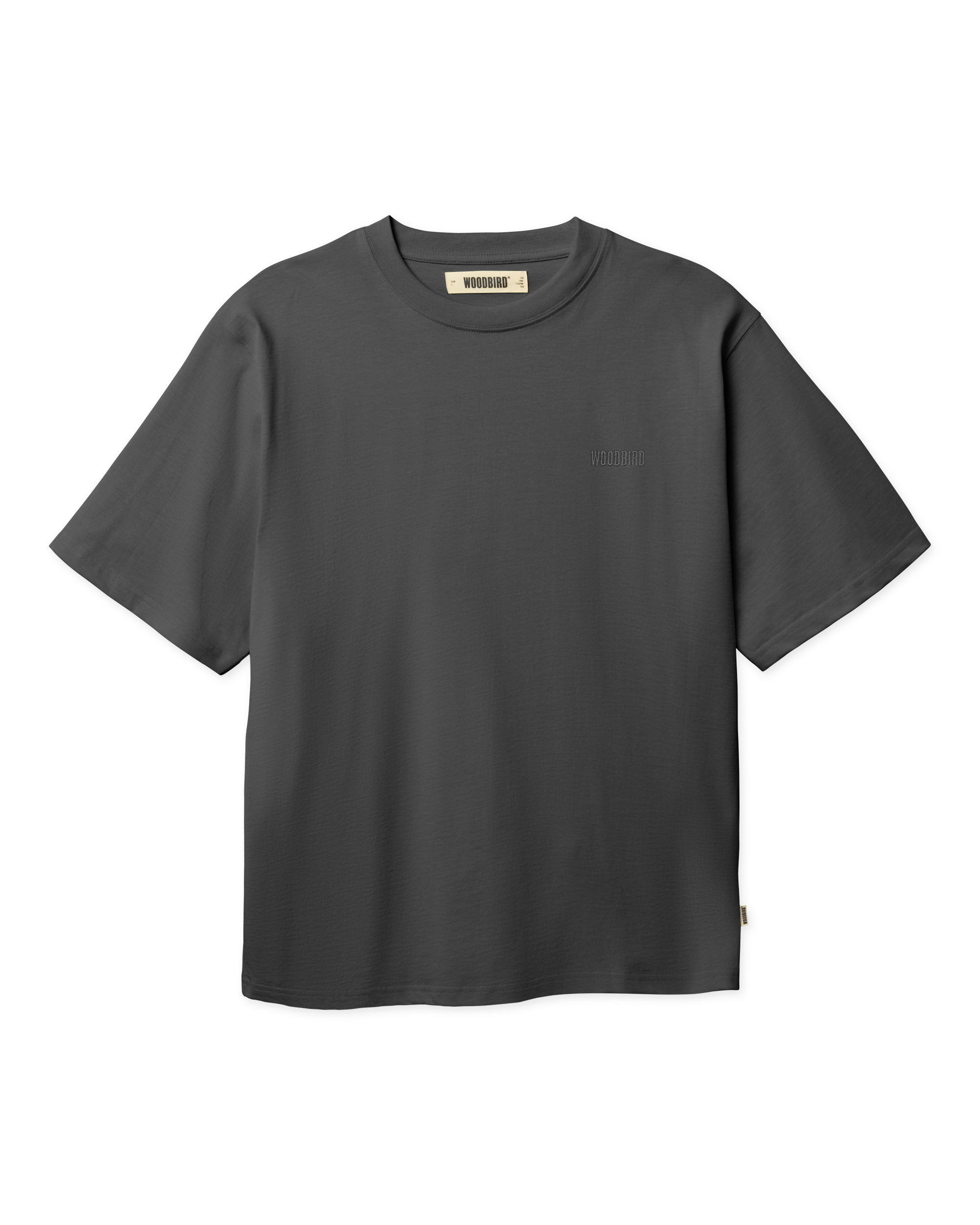 Woodbird WBBaine Base tee T-Shirts Asphalt