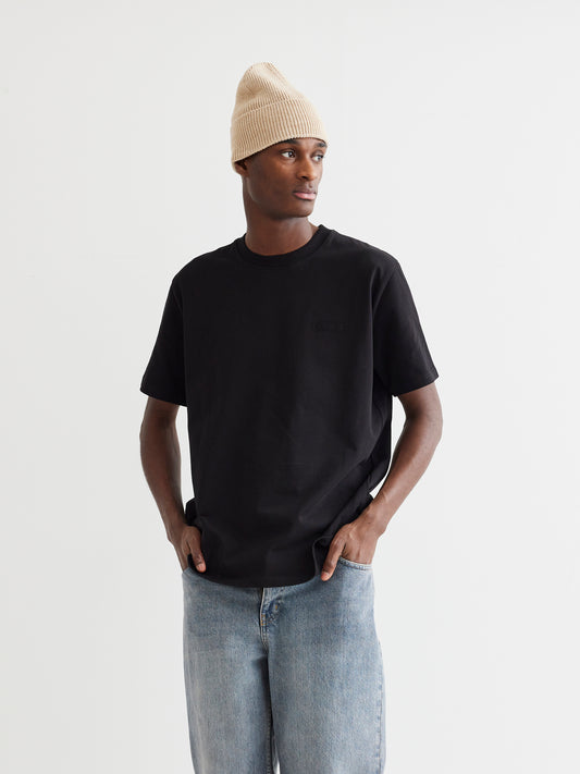 Woodbird WBBaine Base tee T-Shirts Black