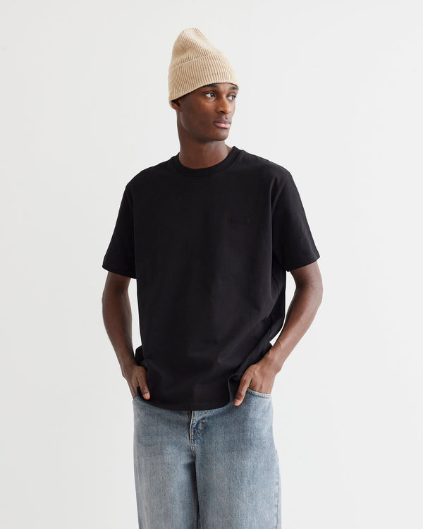 Woodbird WBBaine Base tee T-Shirts Black
