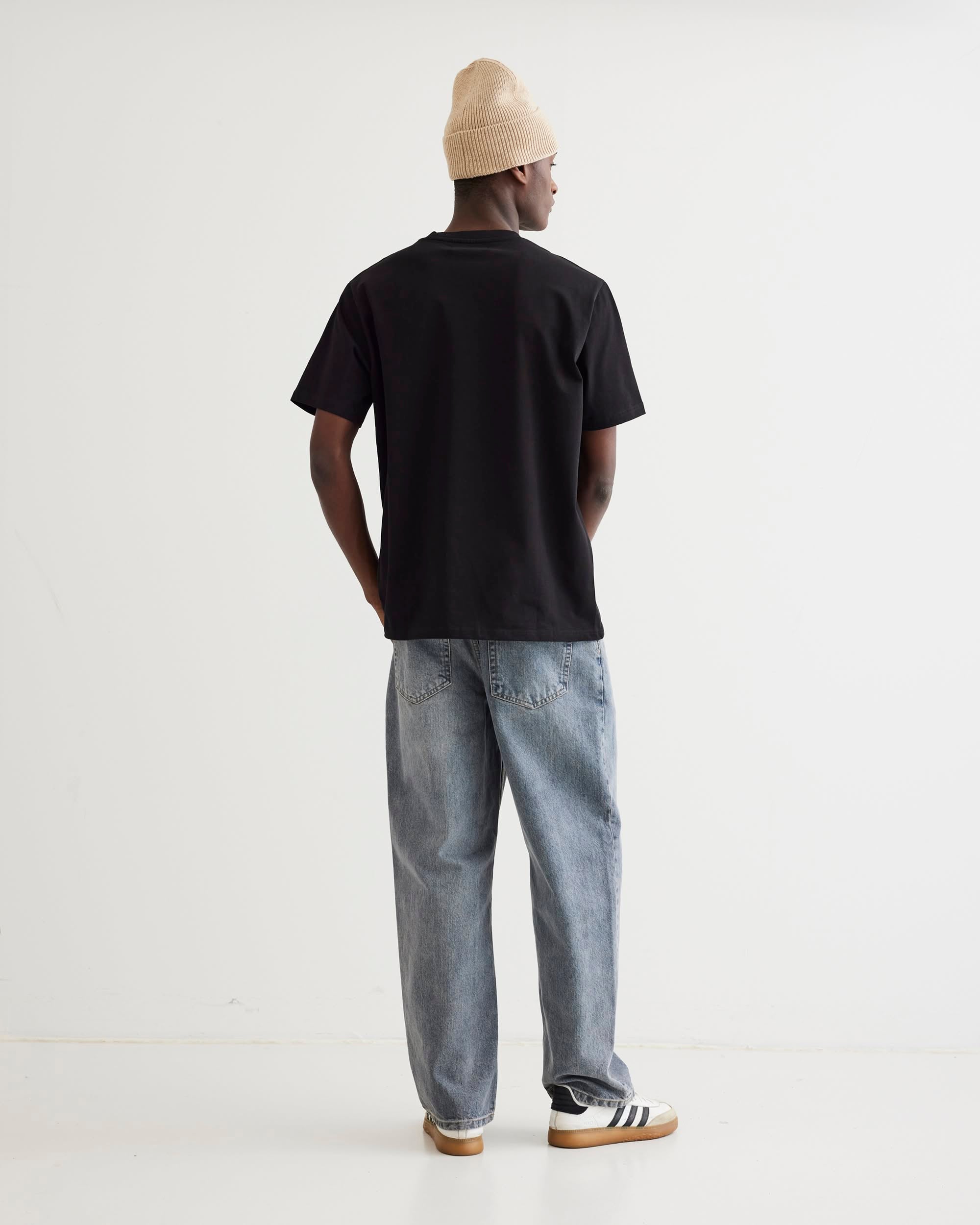 Woodbird WBBaine Base tee T-Shirts Black
