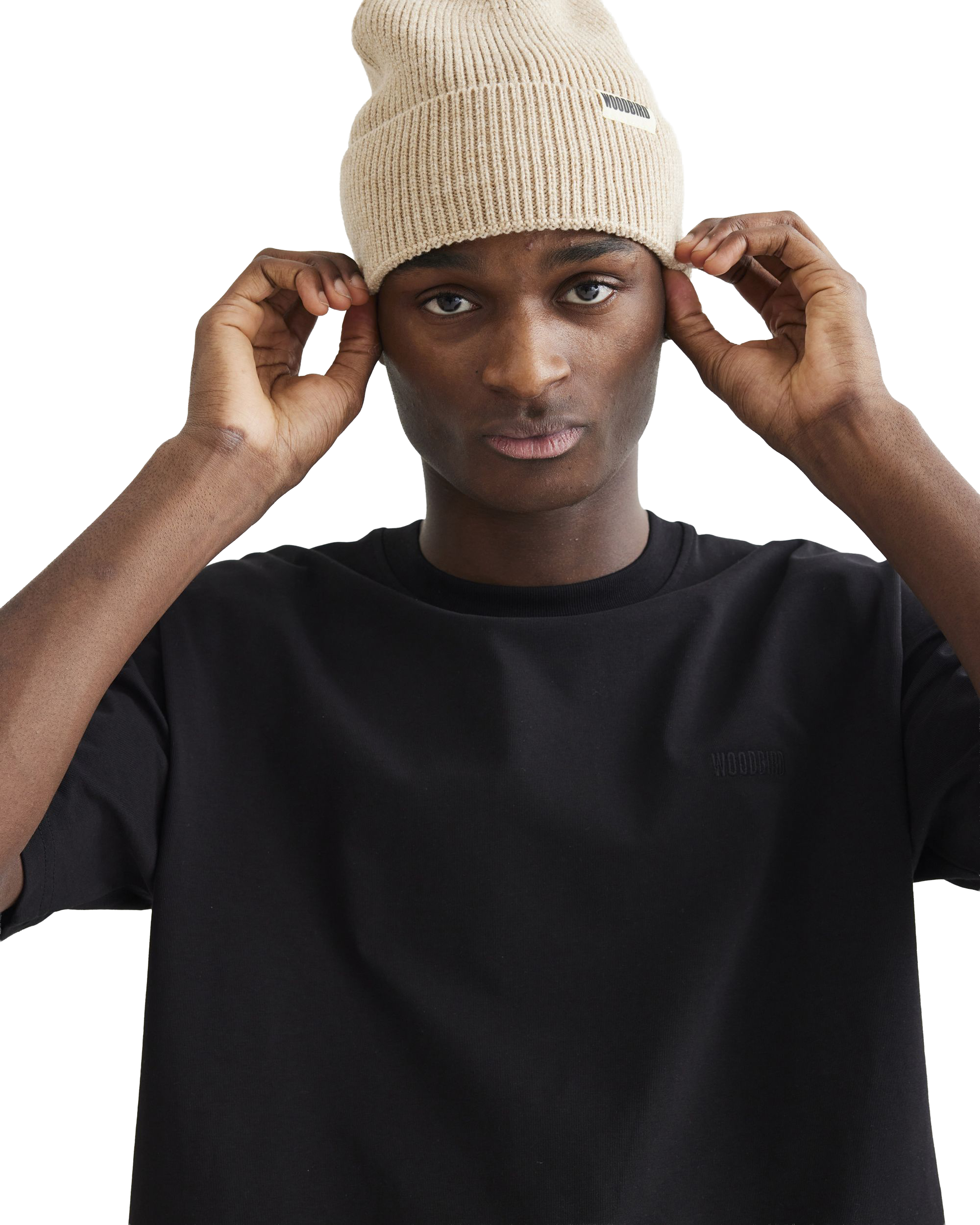 Woodbird WBBaine Base tee T-Shirts Black