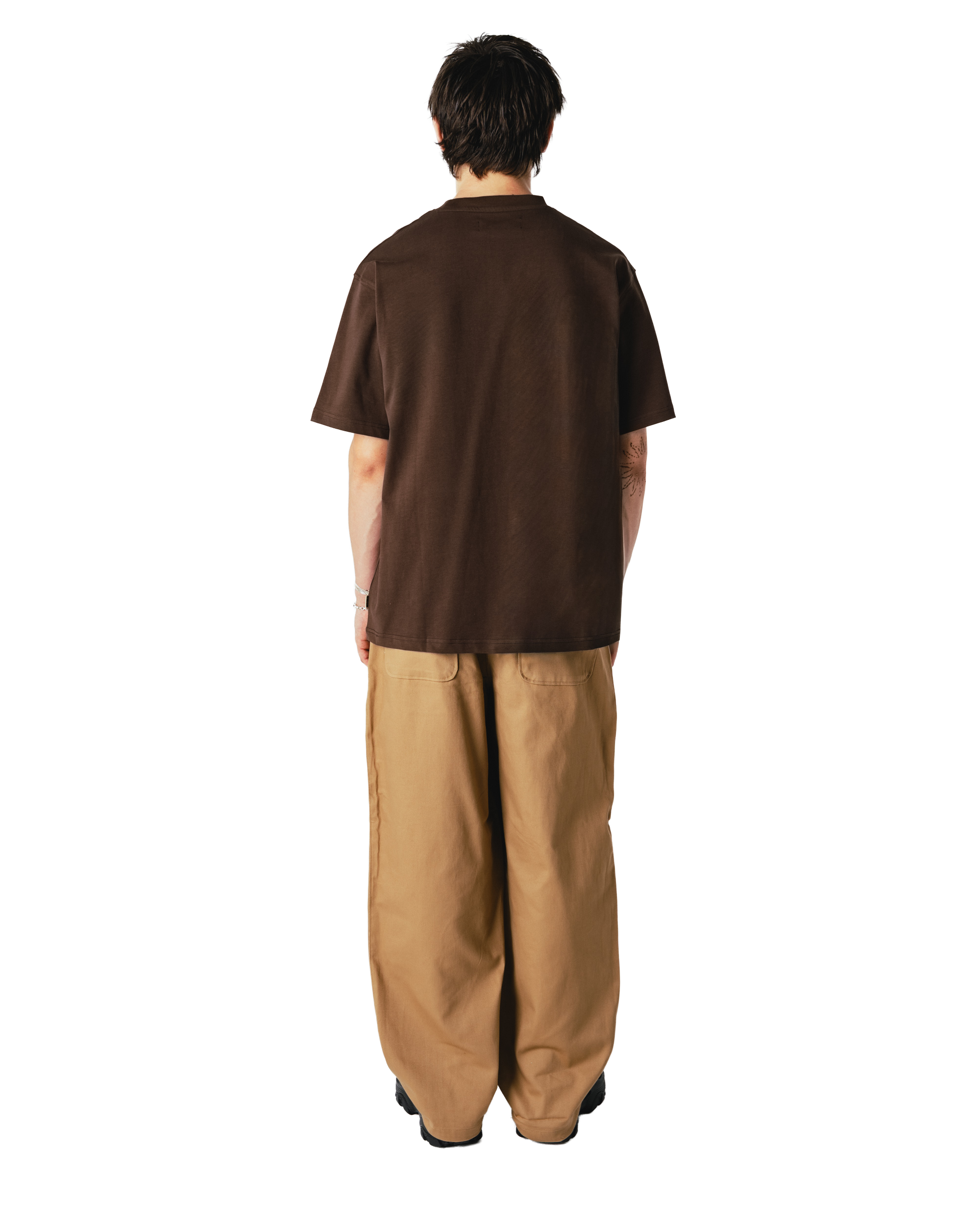 Woodbird WBBaine Base tee T-Shirts Brown