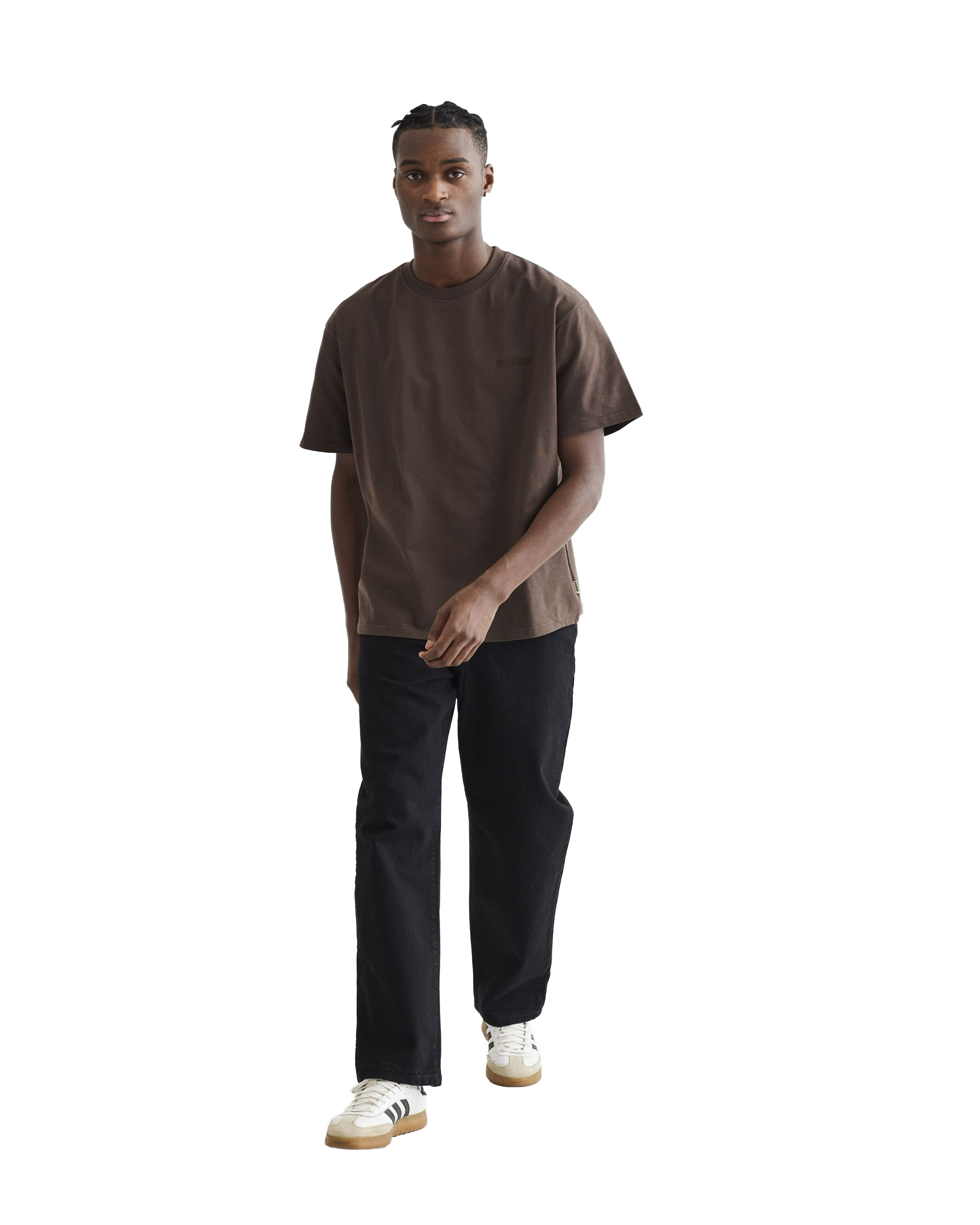 Woodbird WBBaine Base tee T-Shirts Brown