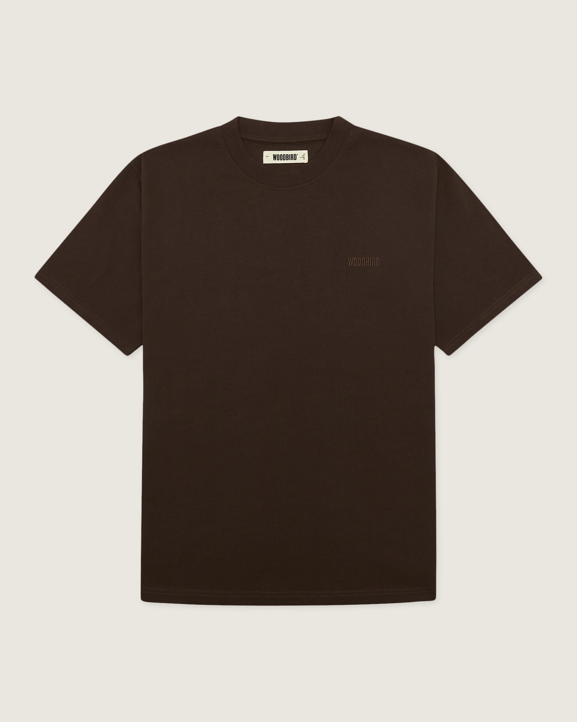 【YOURNUS】Timber Basic Collar T-shirt WBBaine Base tee - Brown – Woodbird