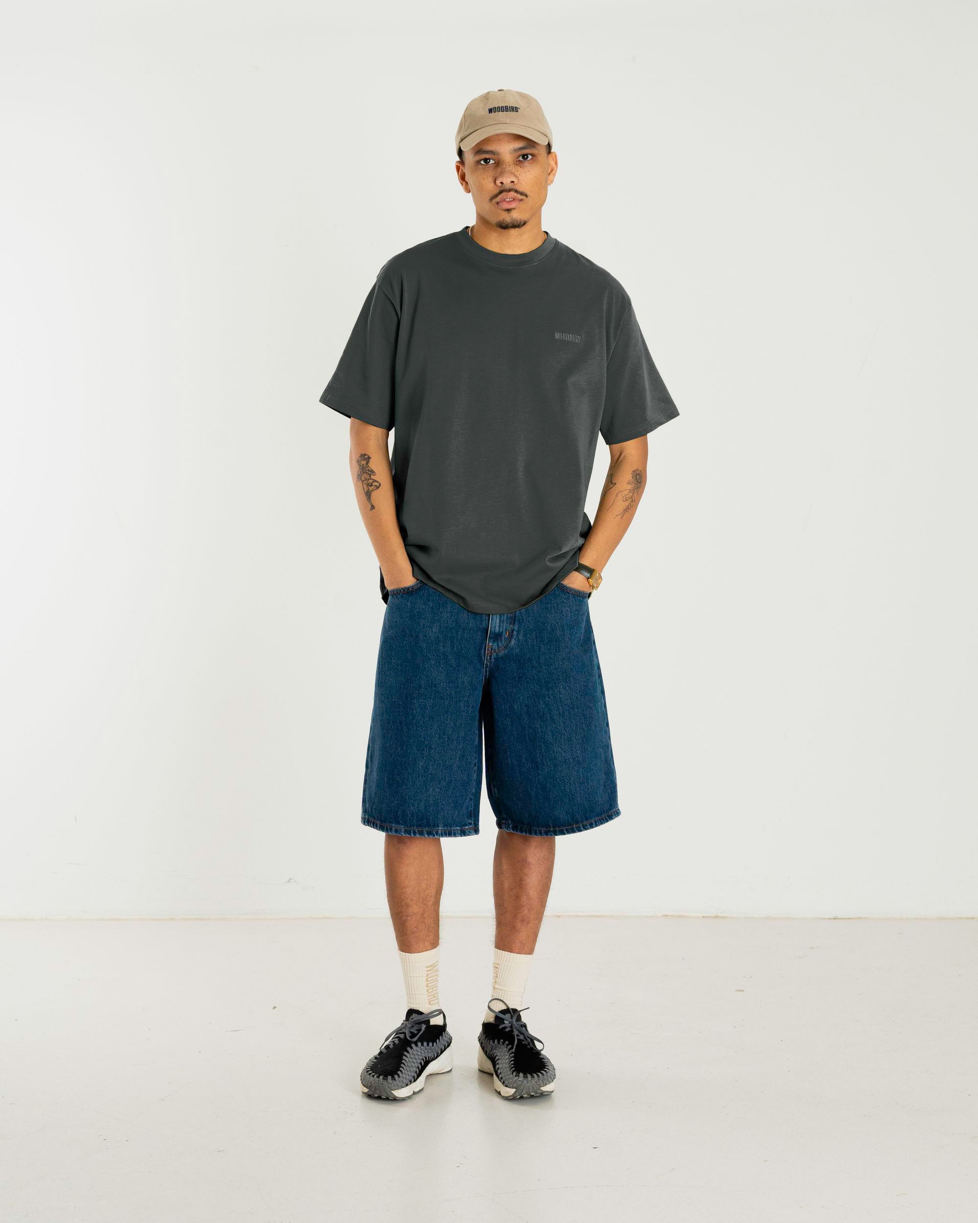 Woodbird WBBaine Base tee T-Shirts Forrest Green