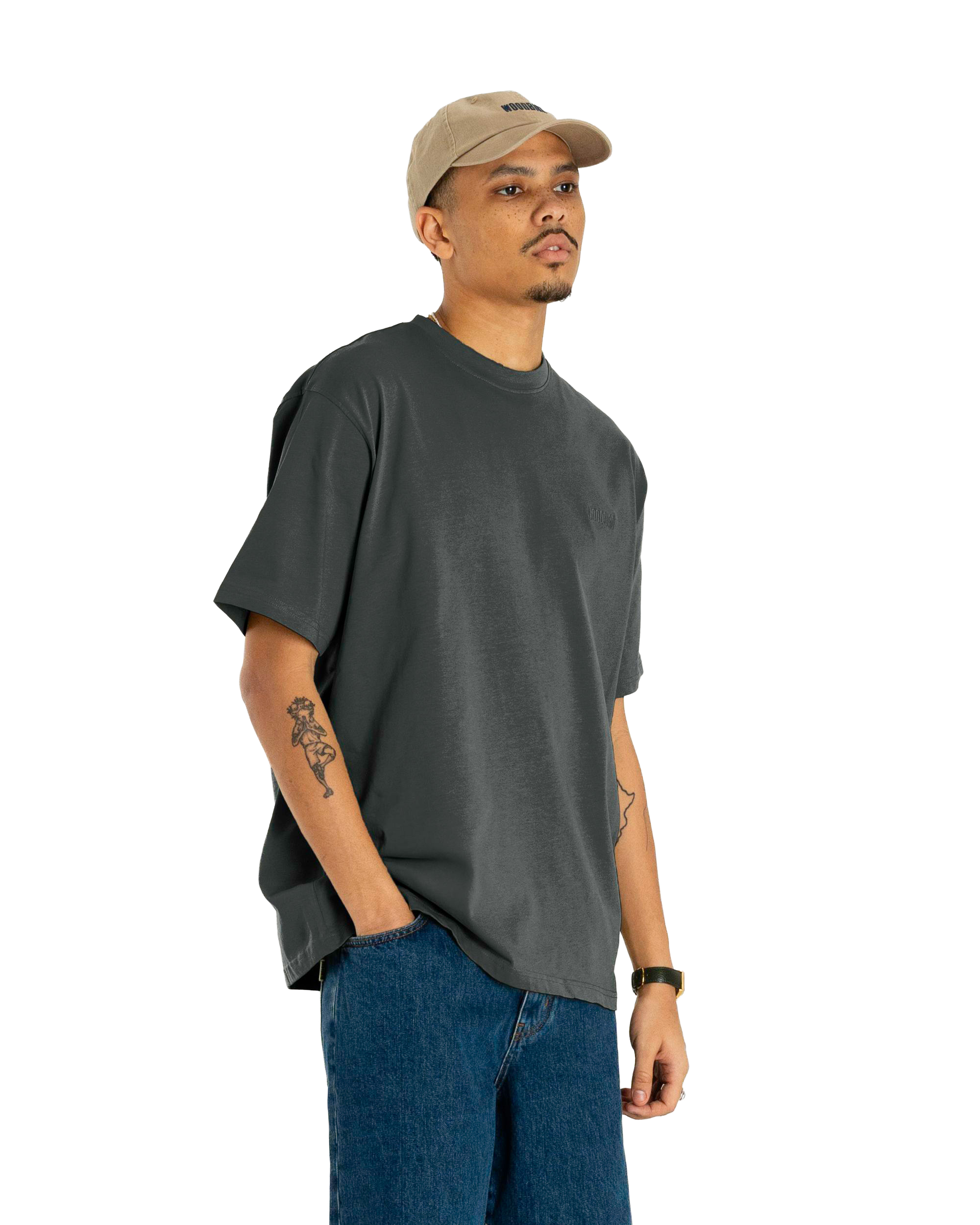 Woodbird WBBaine Base tee T-Shirts Forrest Green