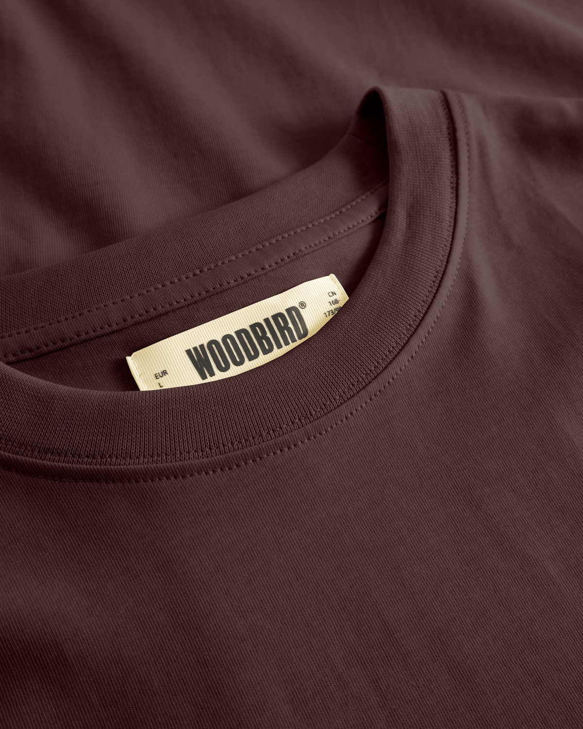 Woodbird WBBaine Base tee T-Shirts Fudge Brown