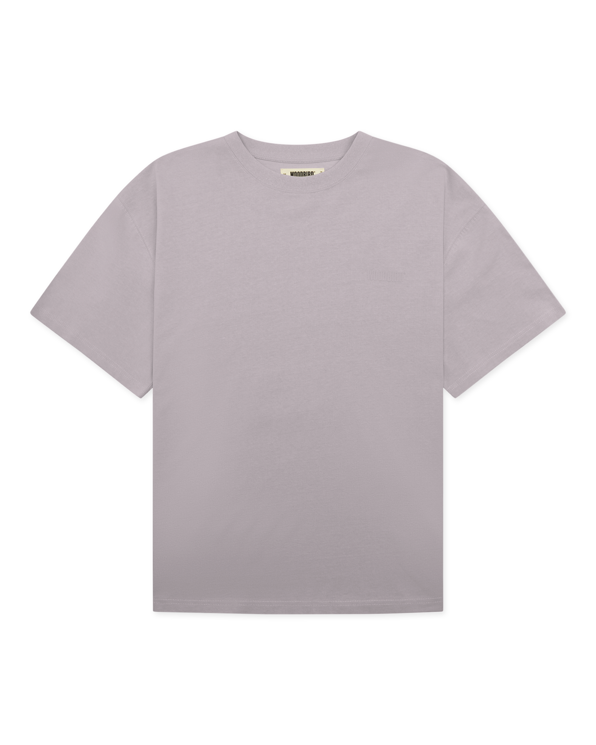 Woodbird WBBaine Base tee T-Shirts Grey-Purple