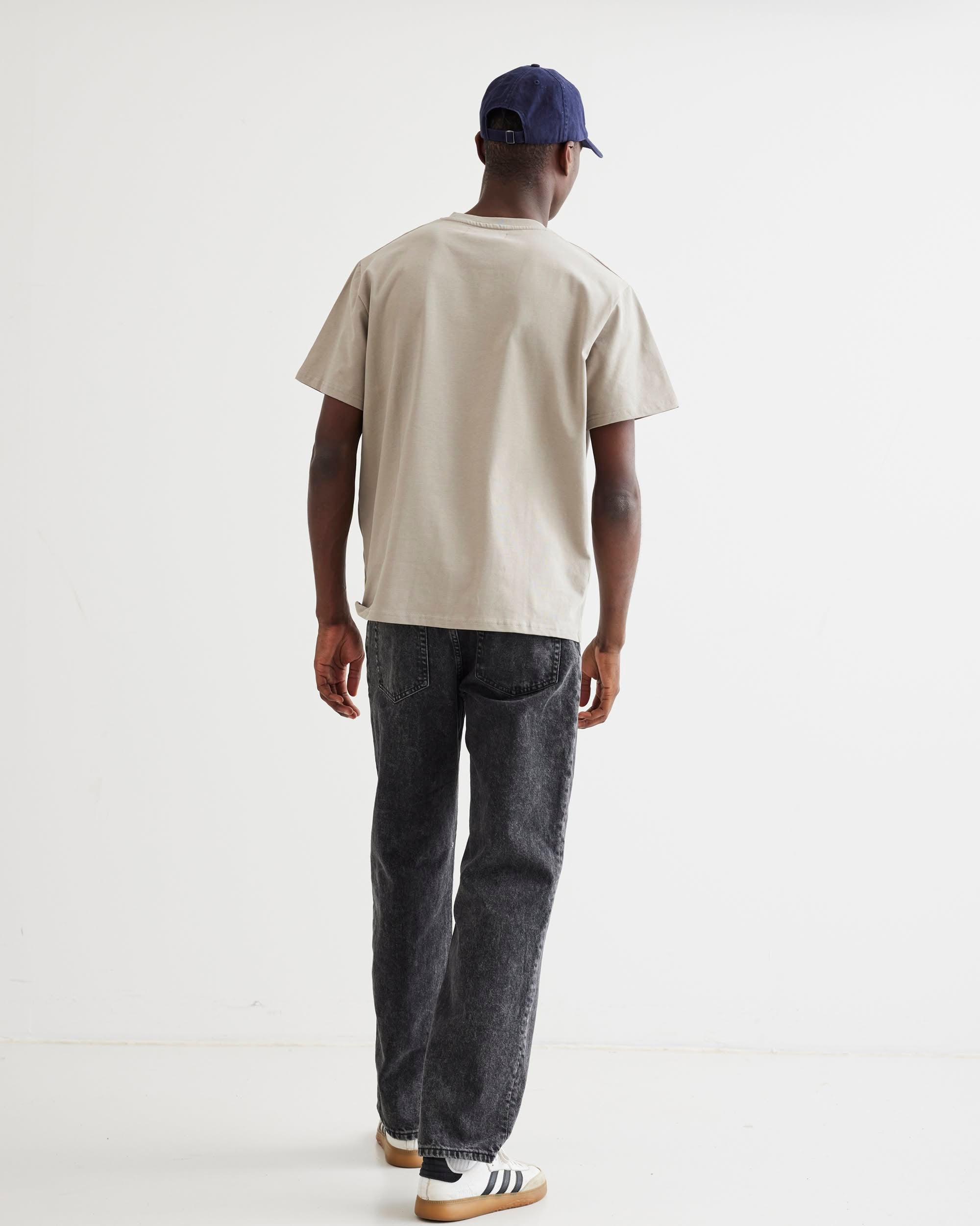 Woodbird WBBaine Base tee T-Shirts Light Grey