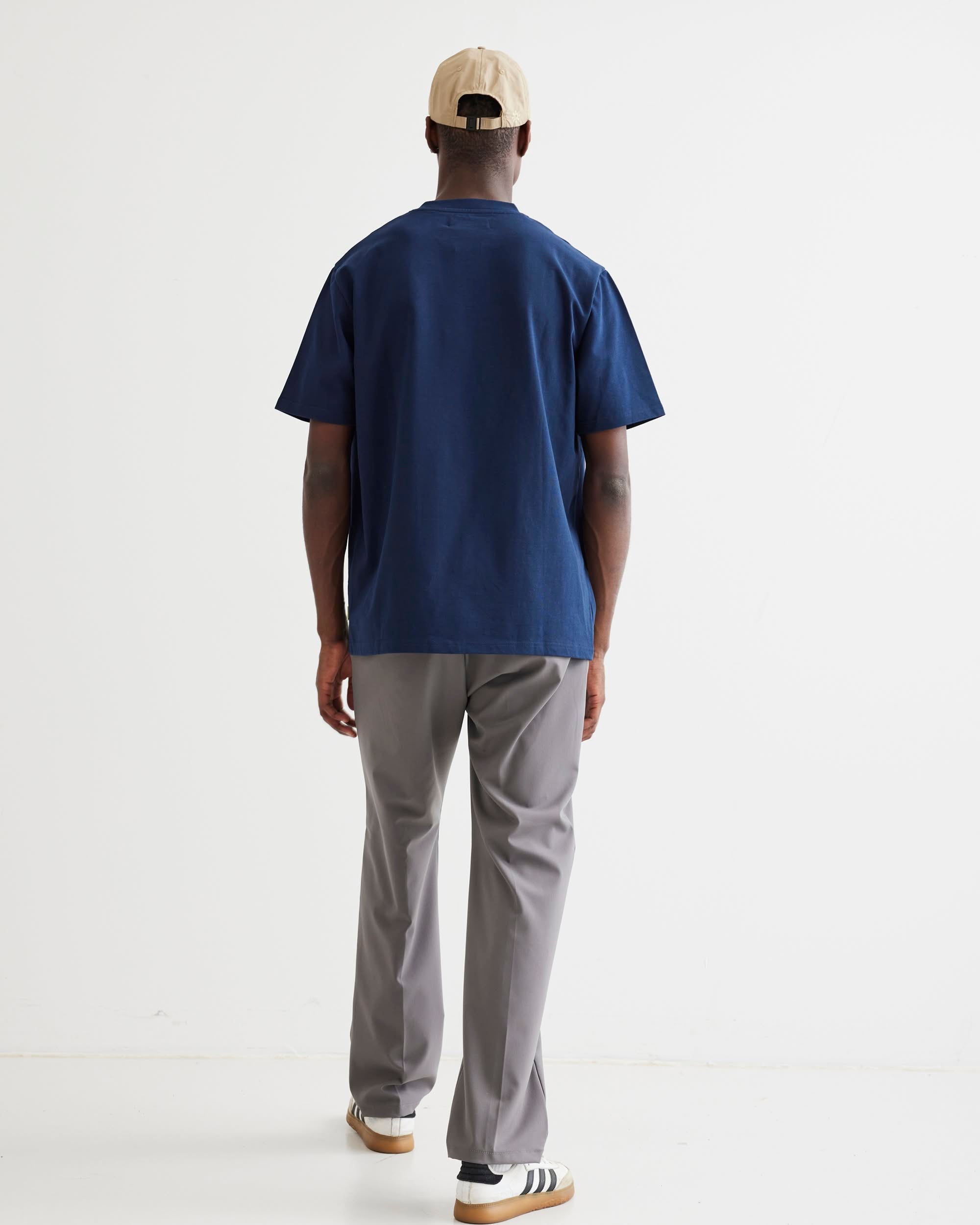 Woodbird WBBaine Base tee T-Shirts Navy