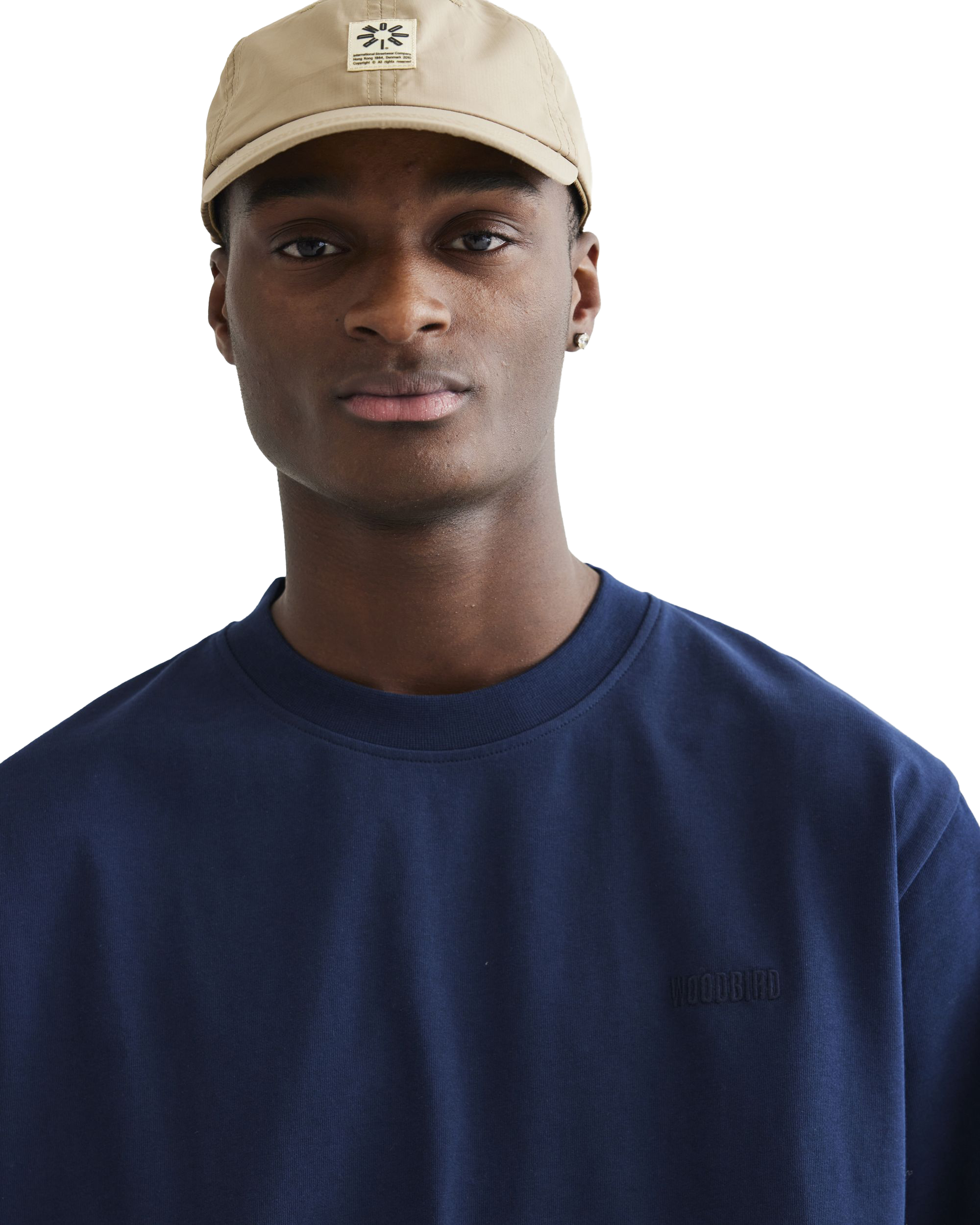 Woodbird WBBaine Base tee T-Shirts Navy