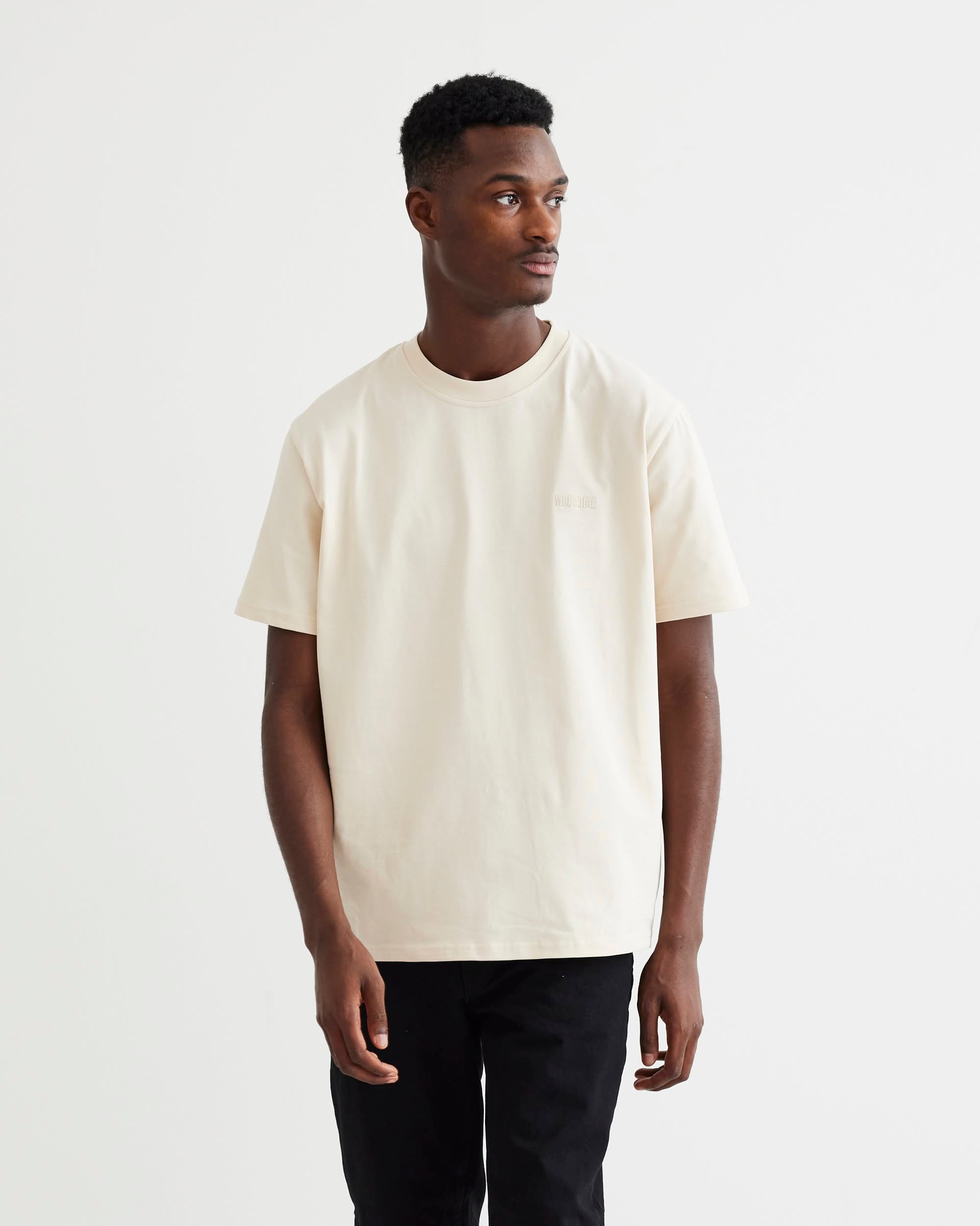 Woodbird WBBaine Base tee T-Shirts Off White