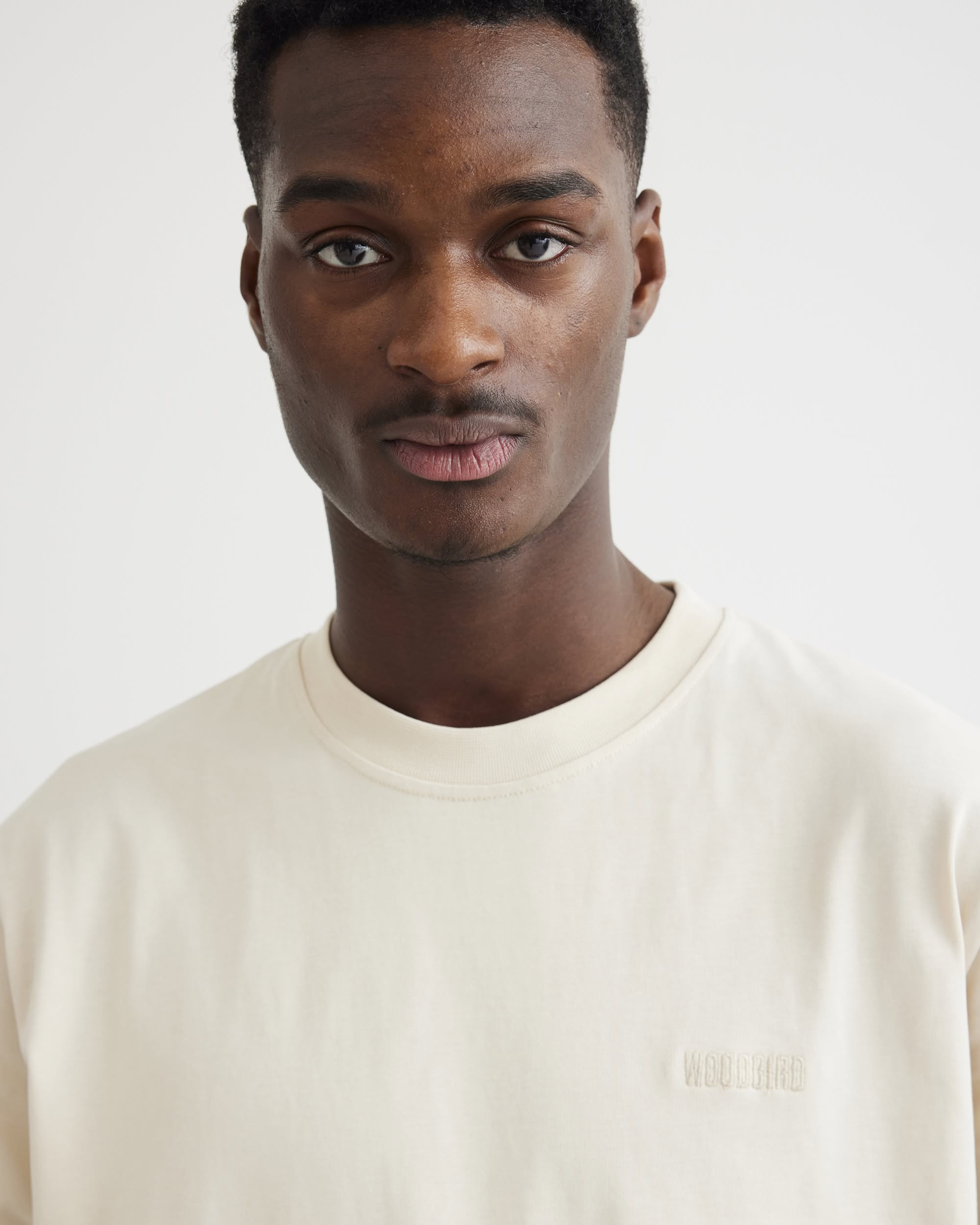 Woodbird WBBaine Base tee T-Shirts Off White