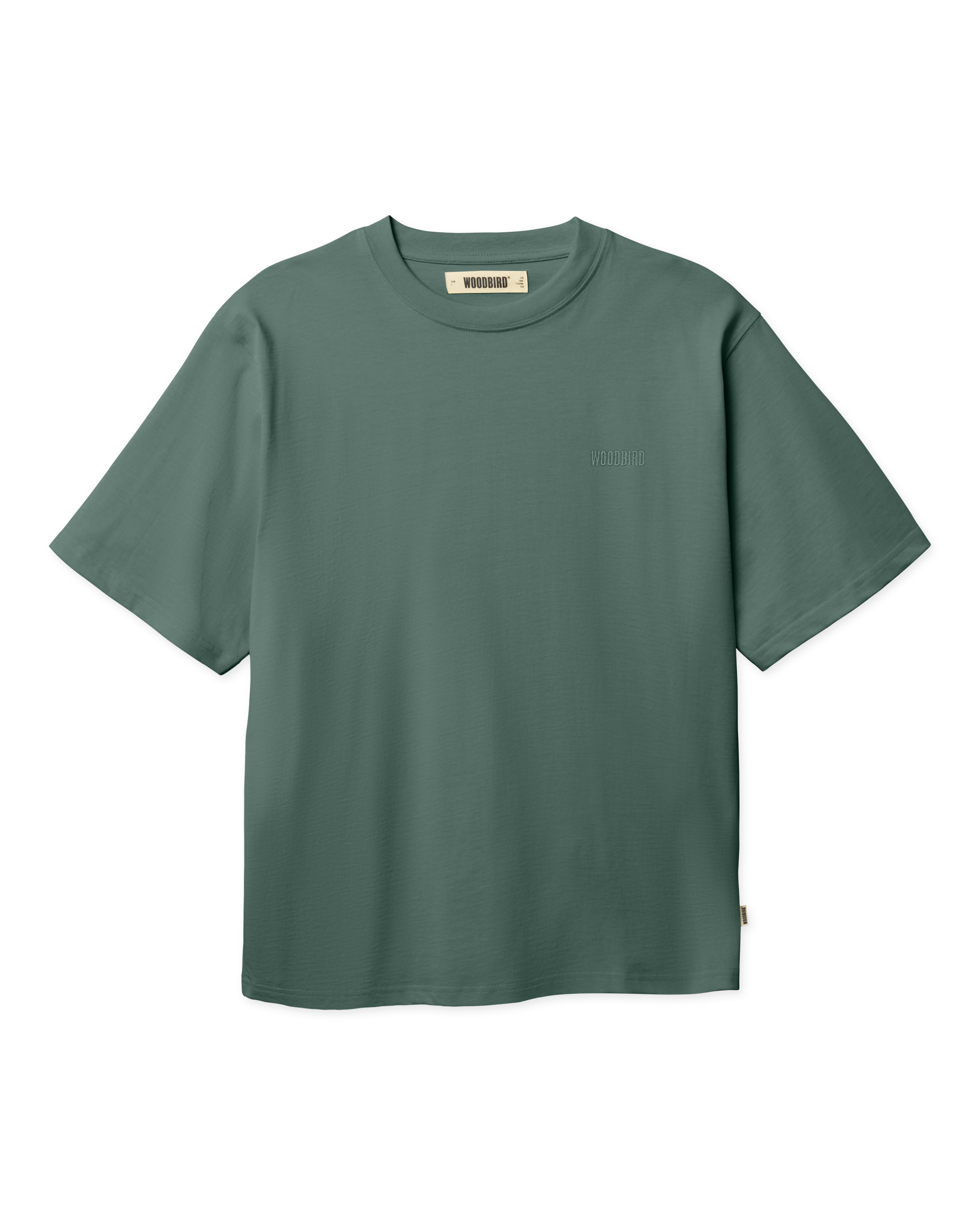 Woodbird WBBaine Base tee T-Shirts Pine Green