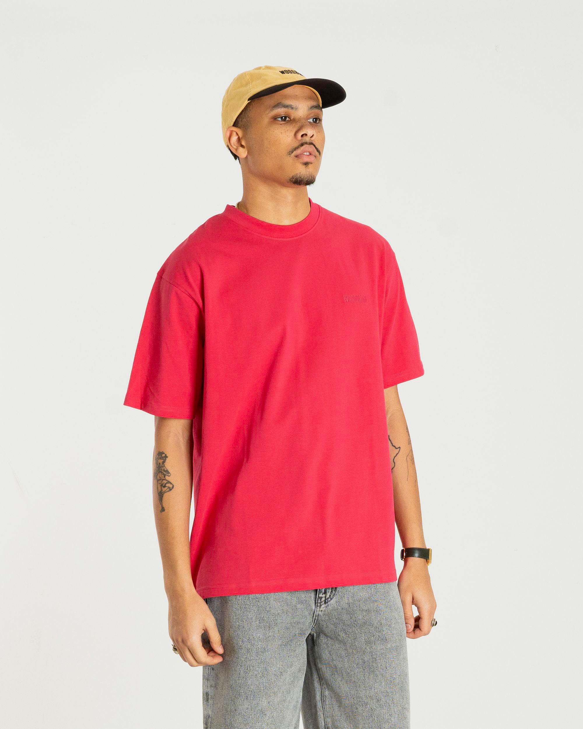 Woodbird WBBaine Base tee T-Shirts Pink