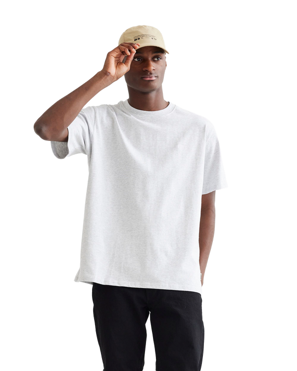 Woodbird WBBaine Base tee T-Shirts Snow Melange