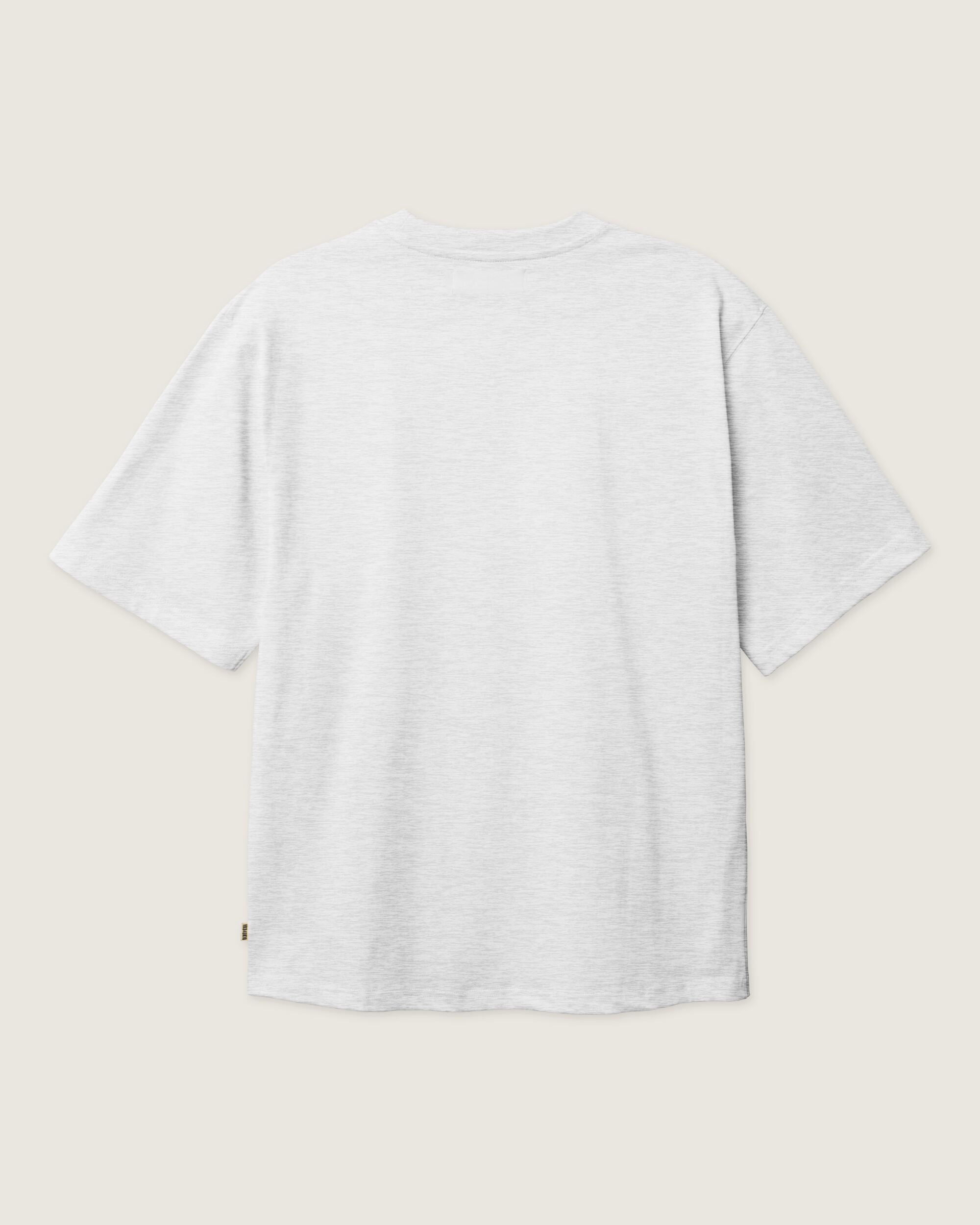 Woodbird WBBaine Base tee T-Shirts Snow Melange