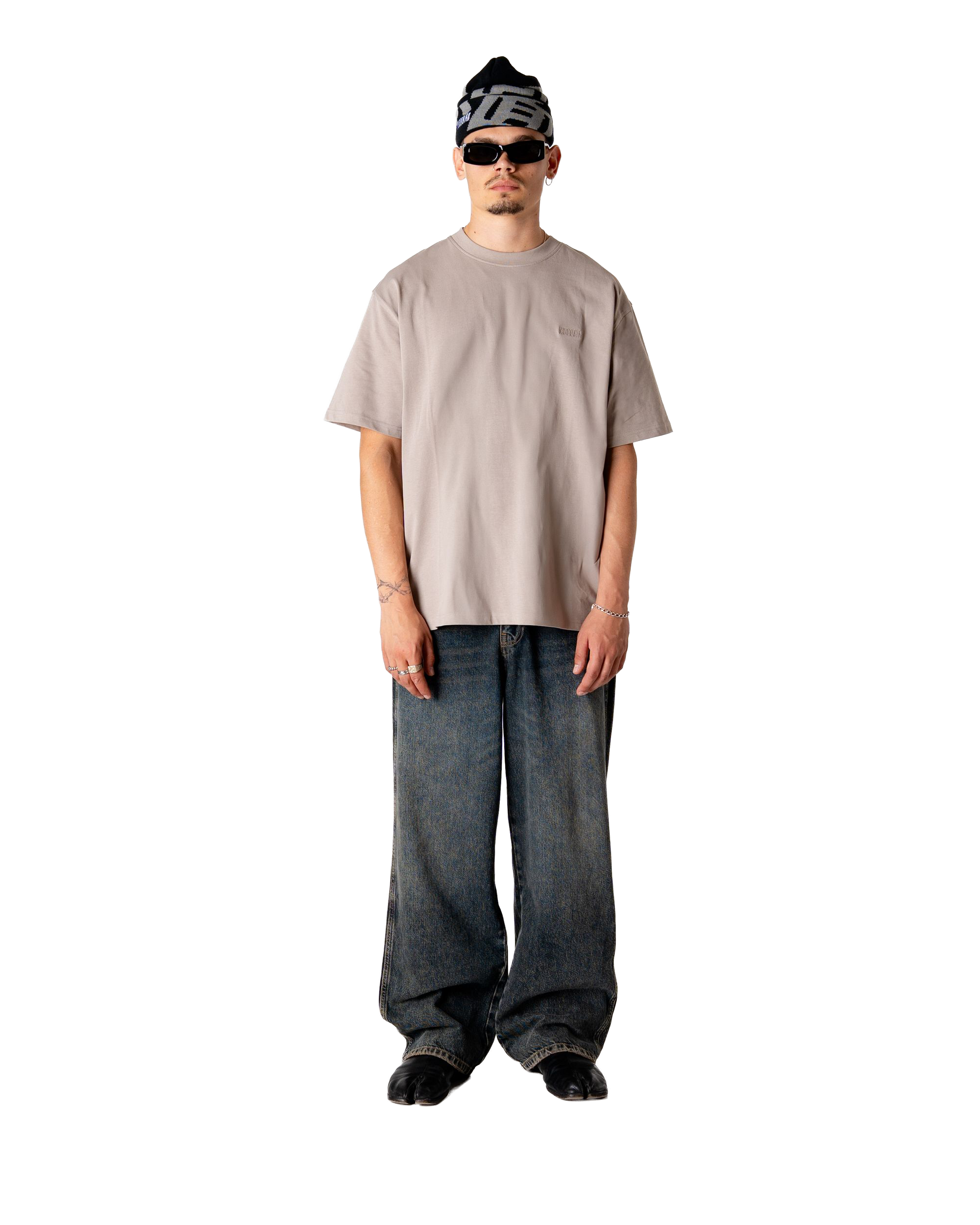 Woodbird WBBaine Base tee T-Shirts Stone