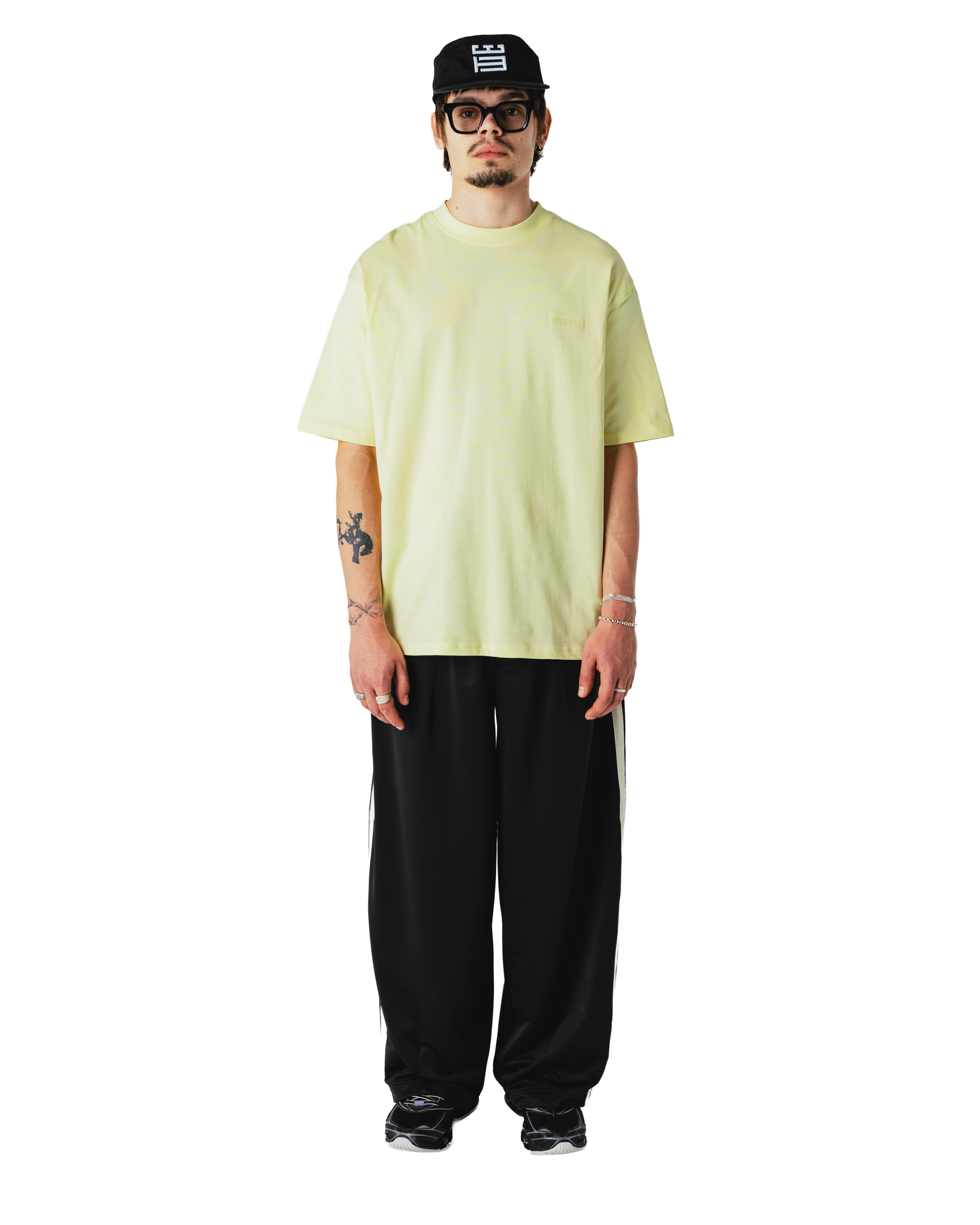 Woodbird WBBaine Base tee T-Shirts Wax Yellow