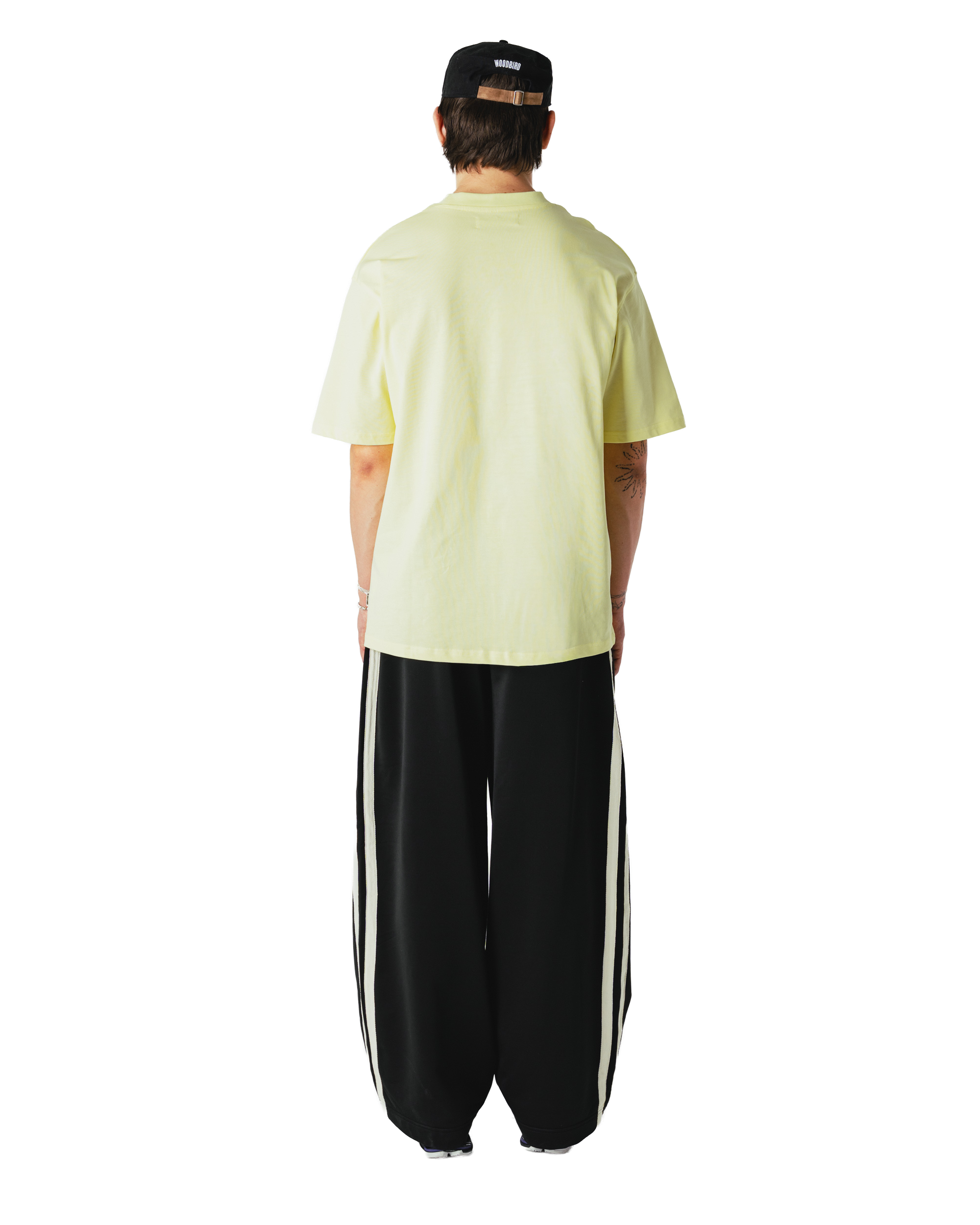 Woodbird WBBaine Base tee T-Shirts Wax Yellow