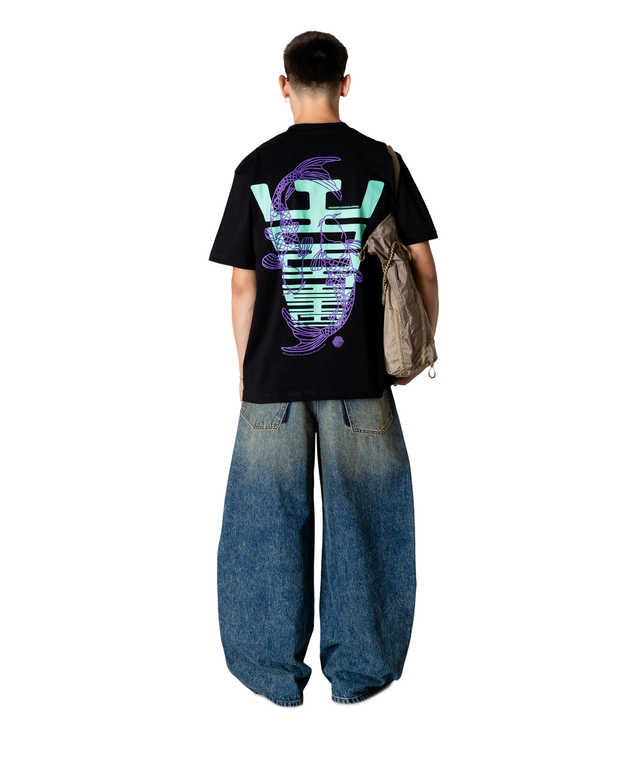 Woodbird WBBaine Carp Tee T-Shirts Black