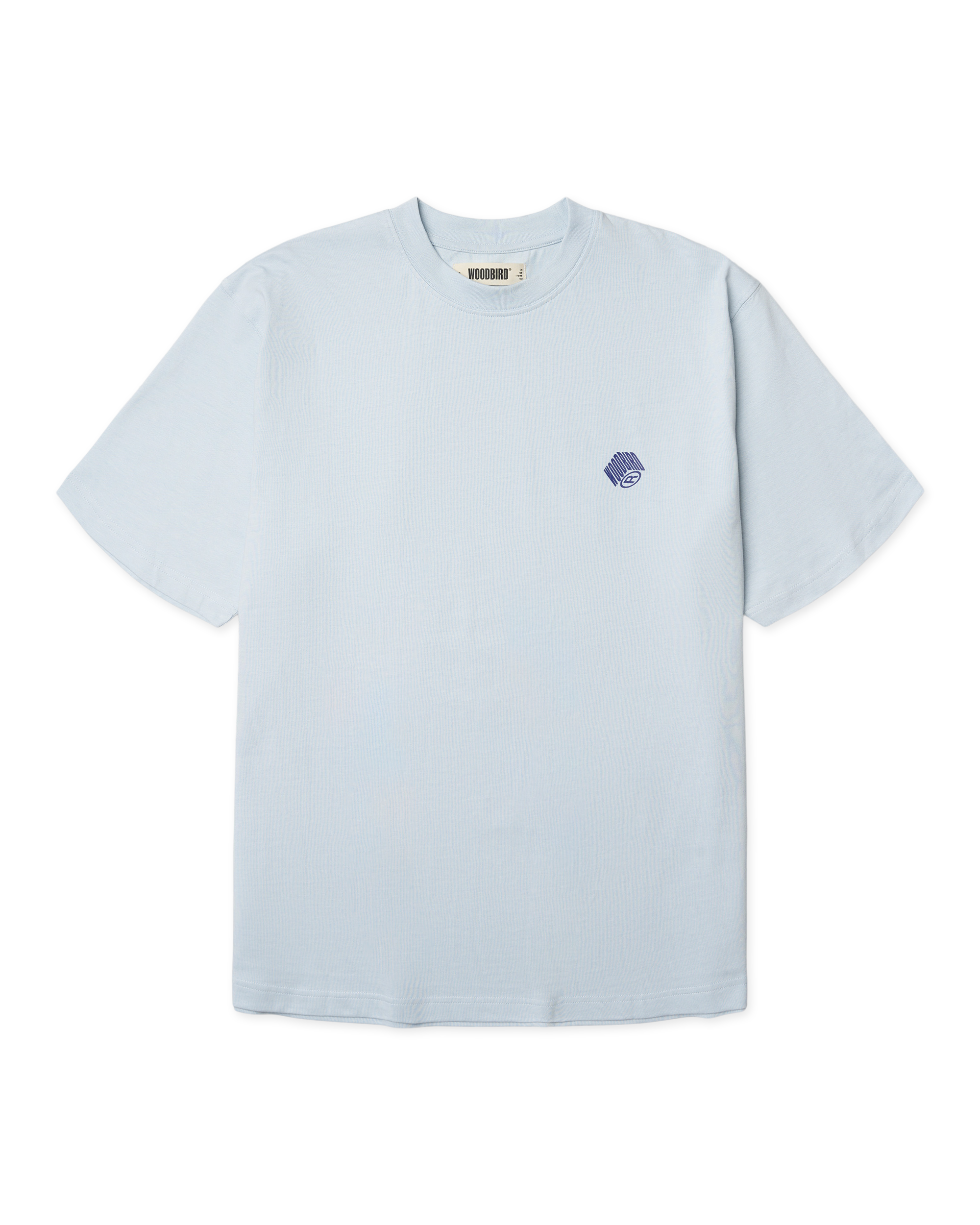 Woodbird WBBaine Carp Tee T-Shirts Dusty Blue