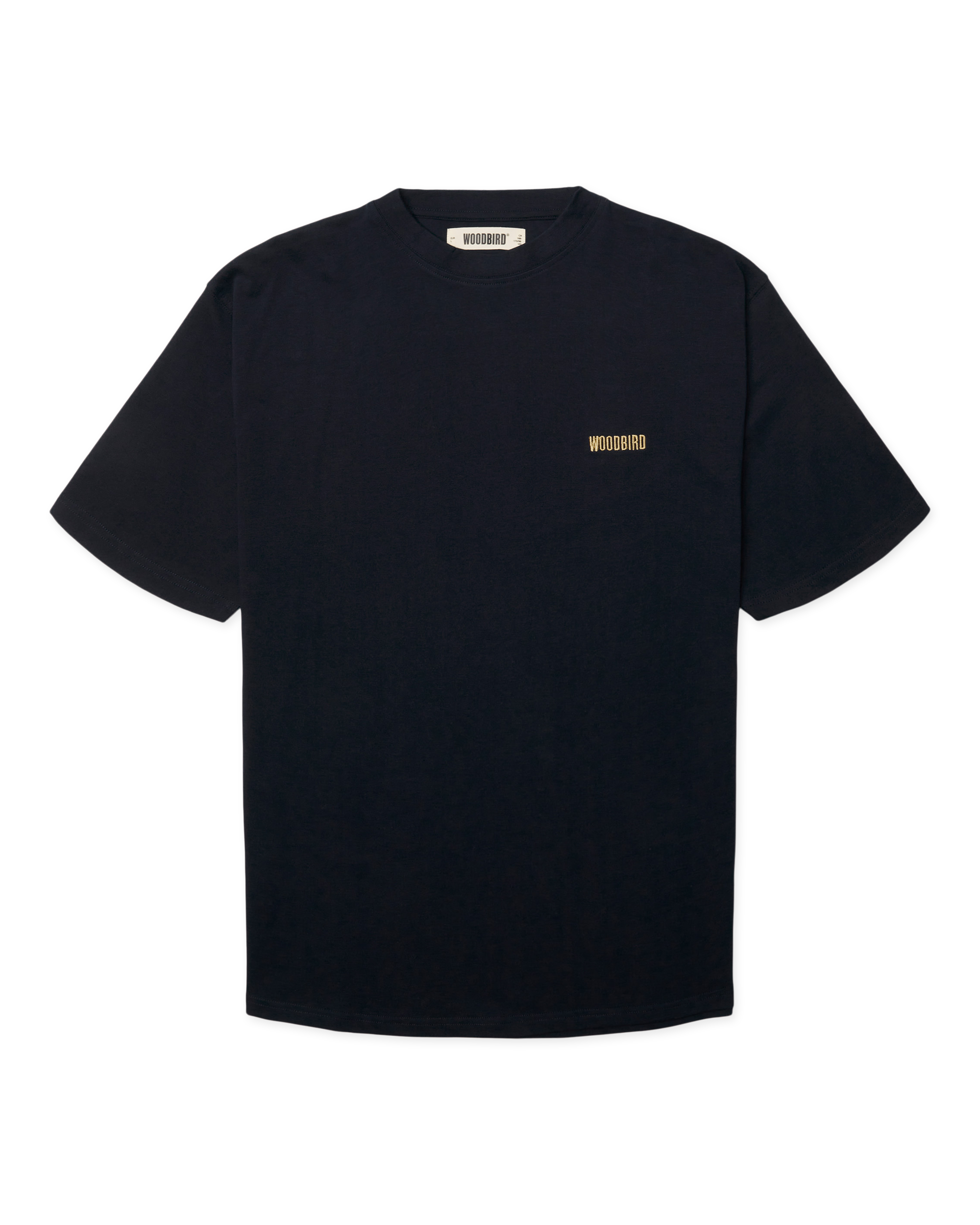 Woodbird WBBaine Cook Tee T-Shirts Dark Navy