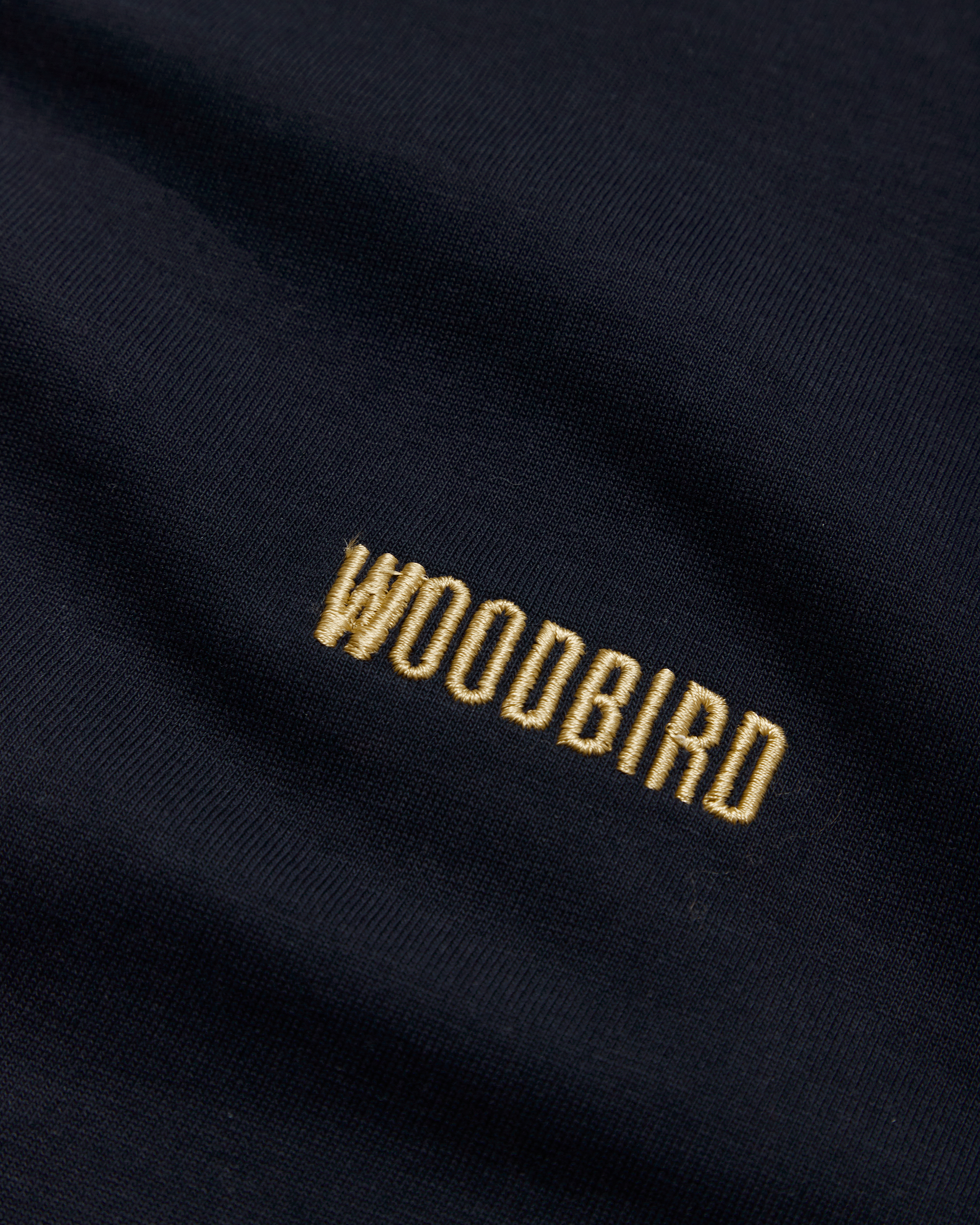 Woodbird WBBaine Cook Tee T-Shirts Dark Navy