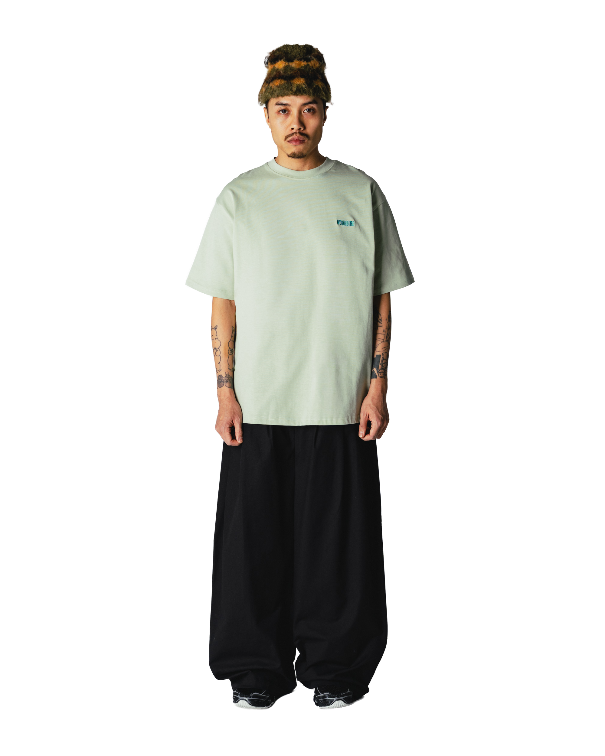 Woodbird WBBaine Cook Tee T-Shirts Dusty Green