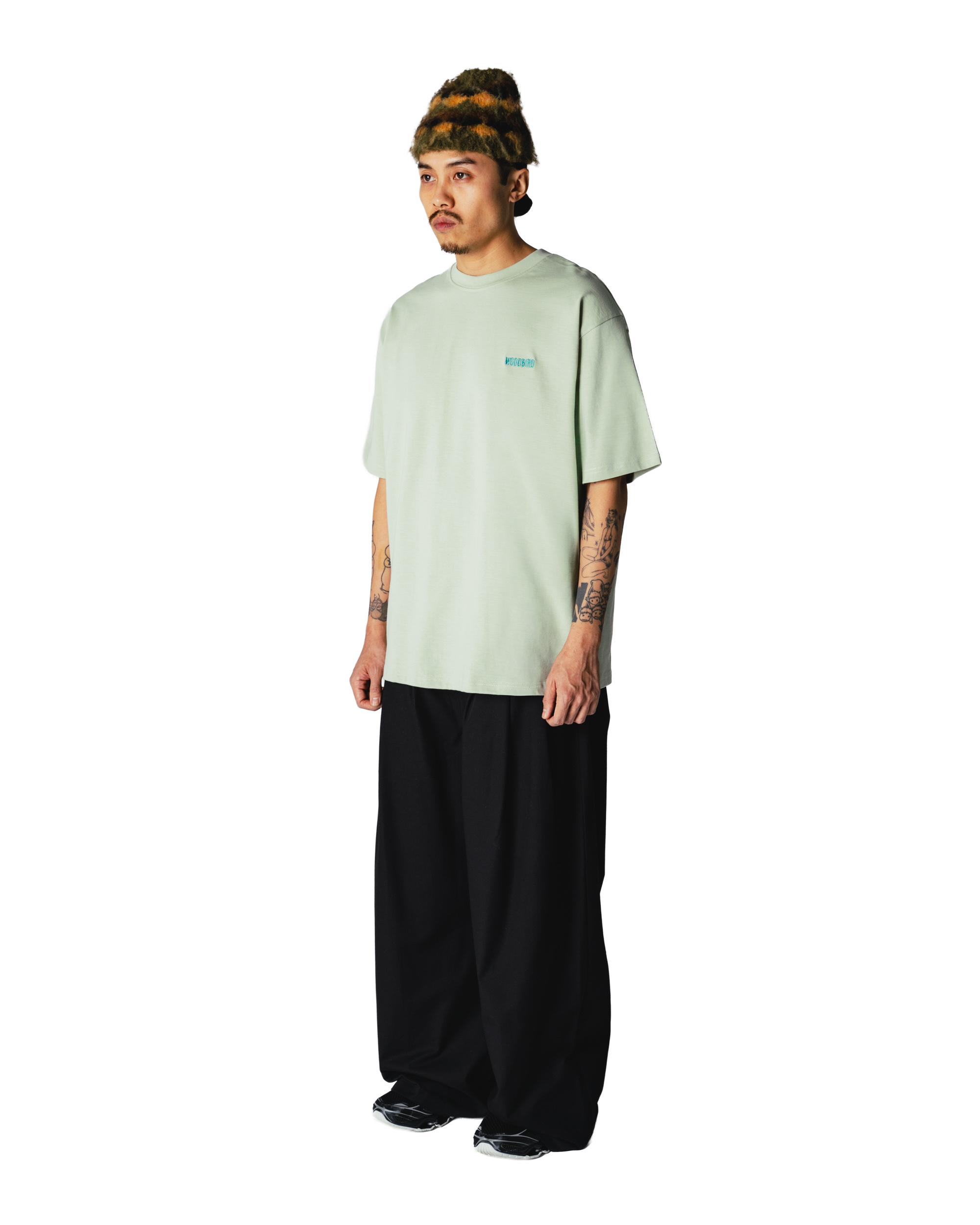 Woodbird WBBaine Cook Tee T-Shirts Dusty Green