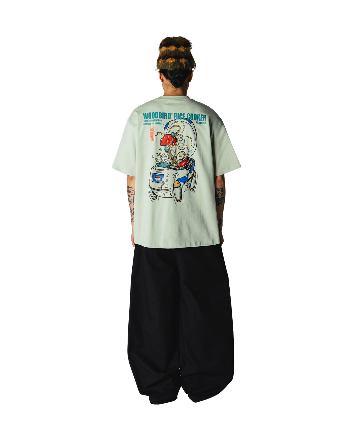 Woodbird WBBaine Cook Tee T-Shirts Dusty Green