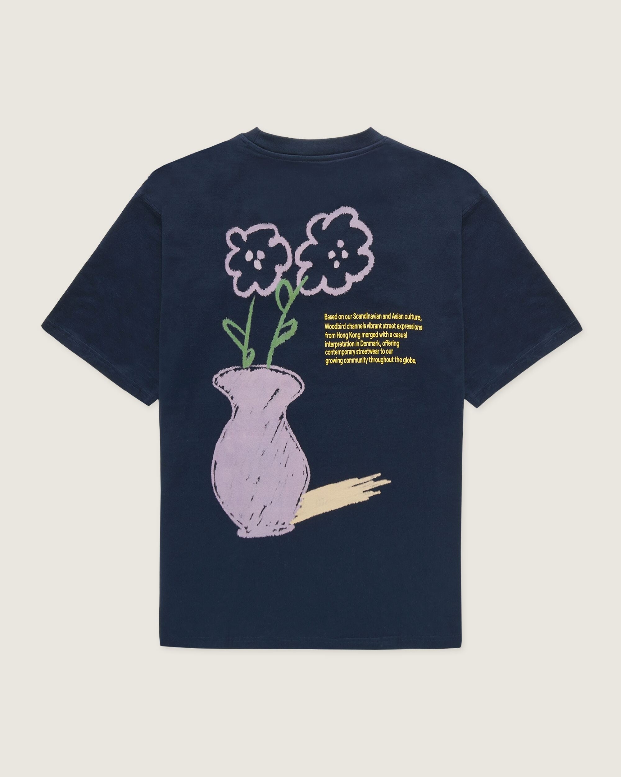 Woodbird WBBaine Cray Tee T-Shirts Navy