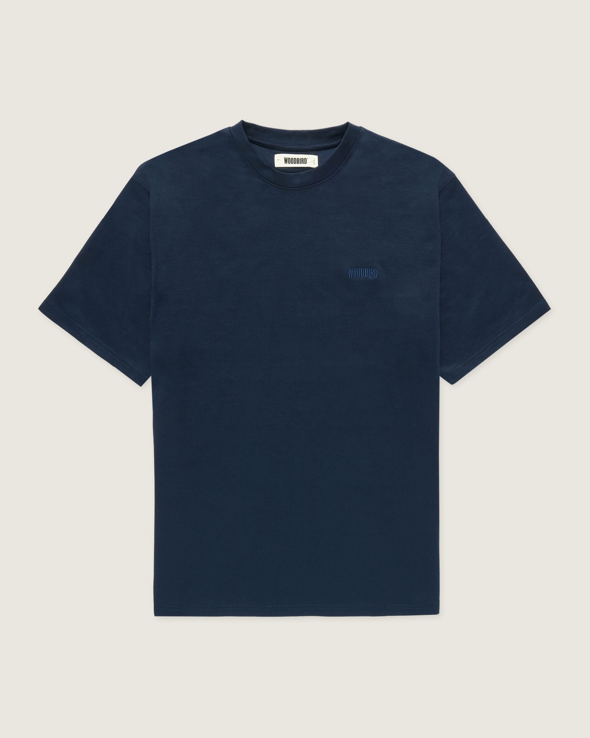 Woodbird WBBaine Cray Tee T-Shirts Navy