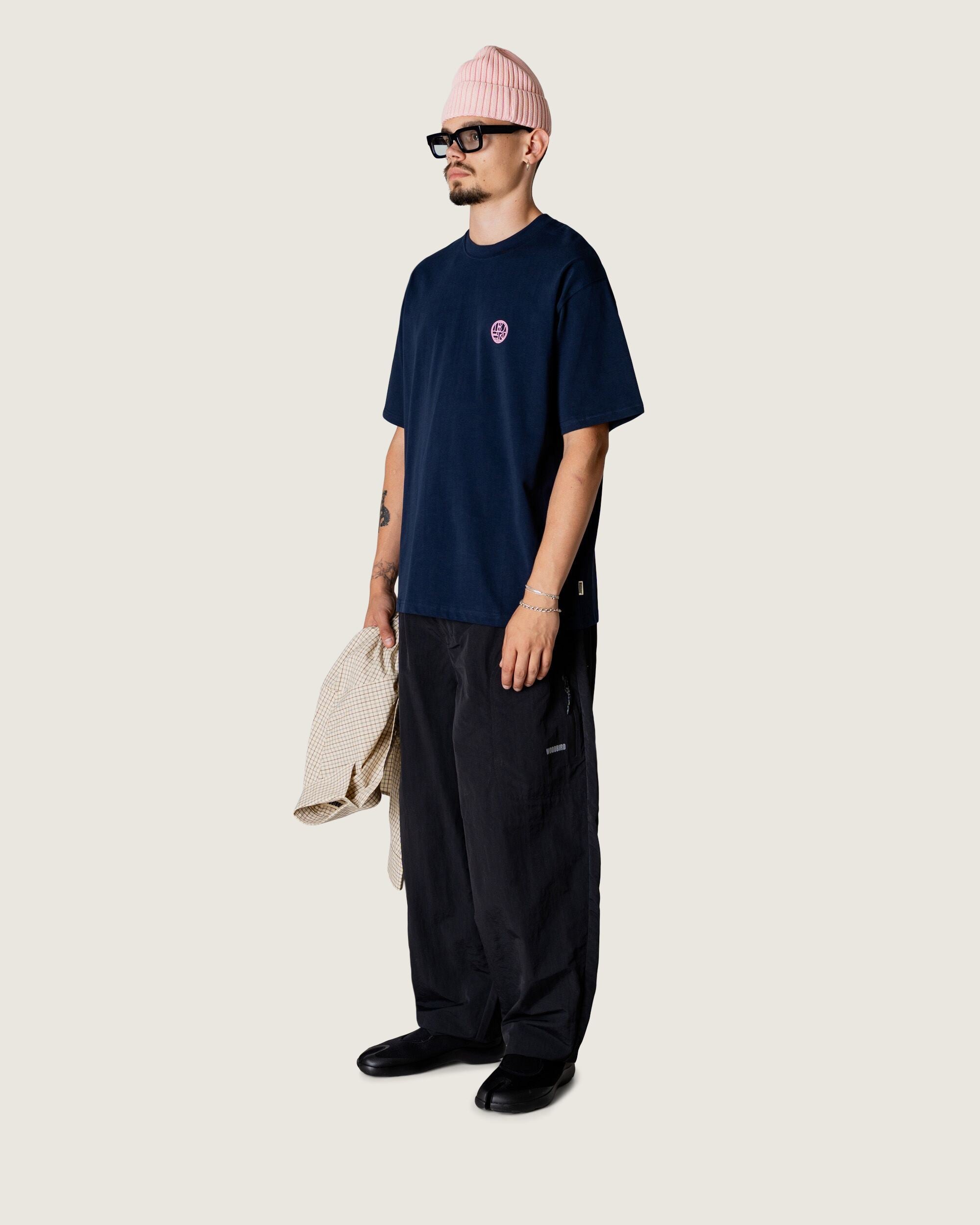 Woodbird WBBaine Dim Sum Tee T-Shirts Dark Navy