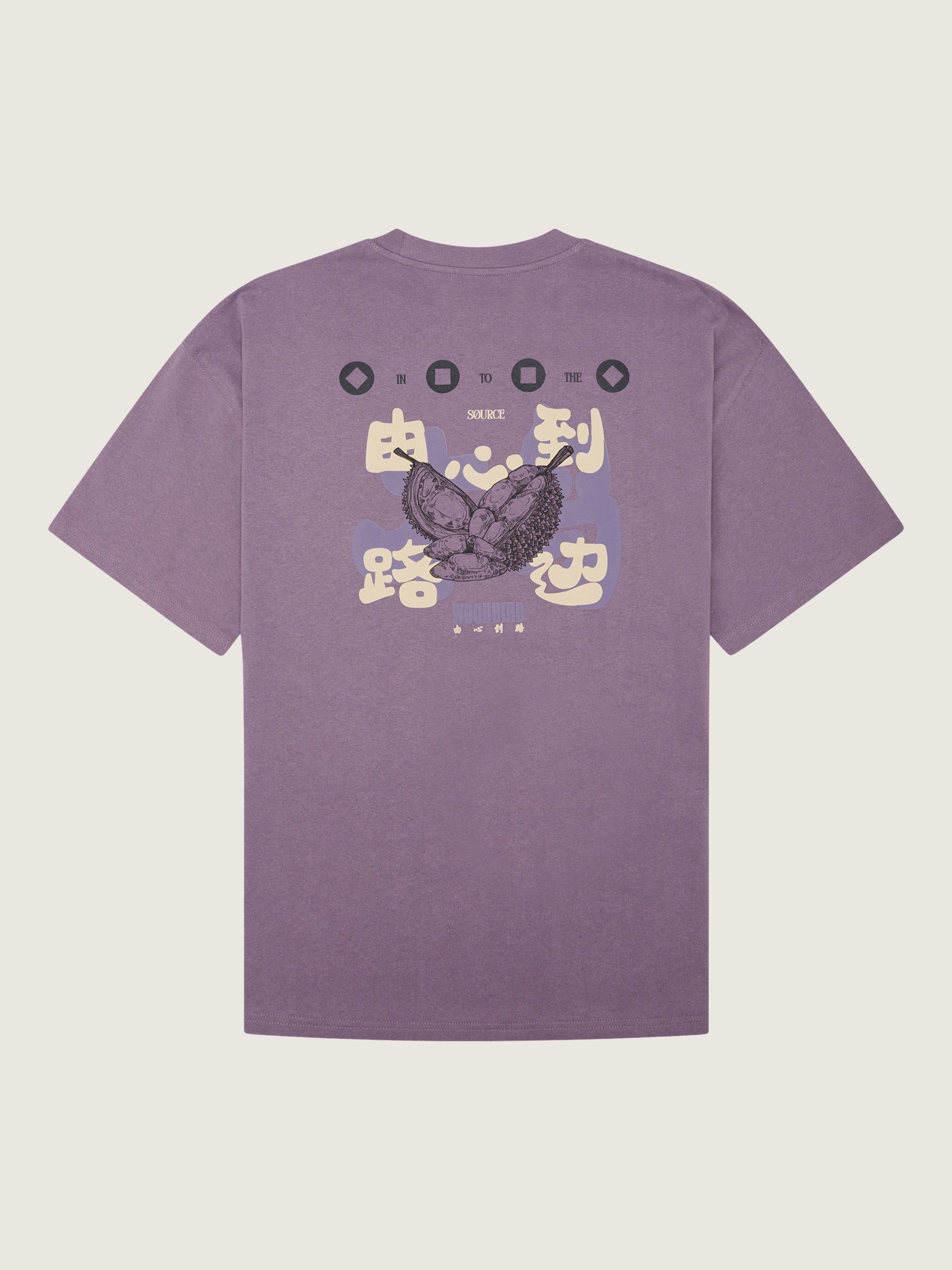 Woodbird Baine Durian Tee T-Shirts Purple