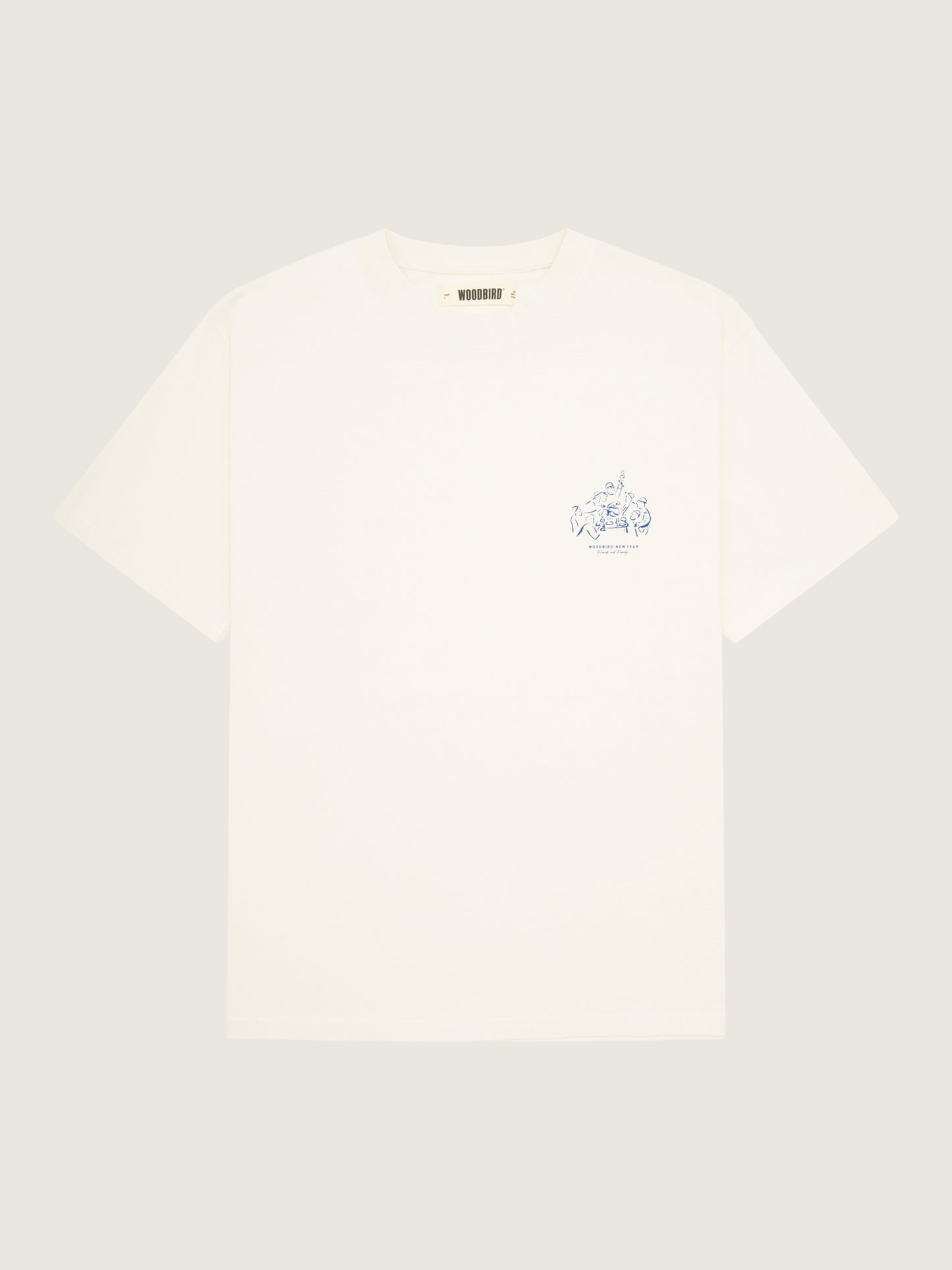 Woodbird WBBaine Fam Tee T-Shirts Off White