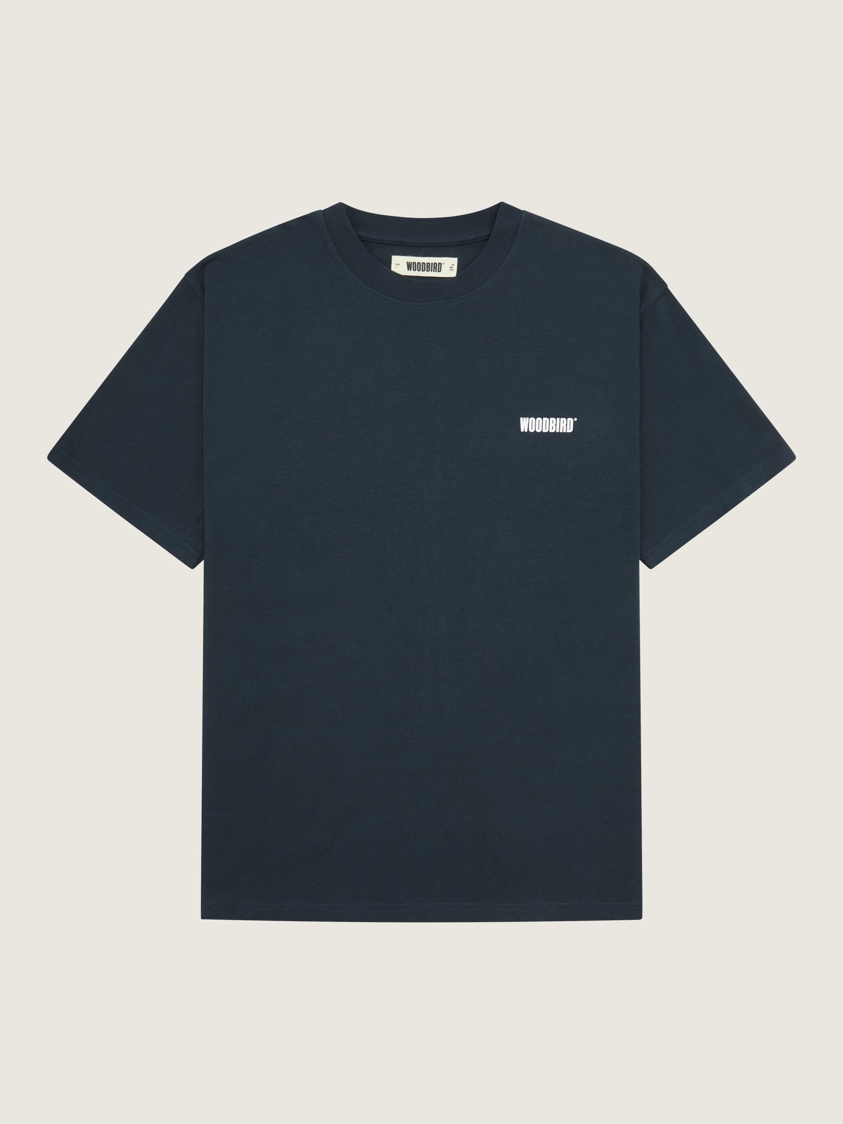 Woodbird WBBaine Family Tee T-Shirts Dark Navy