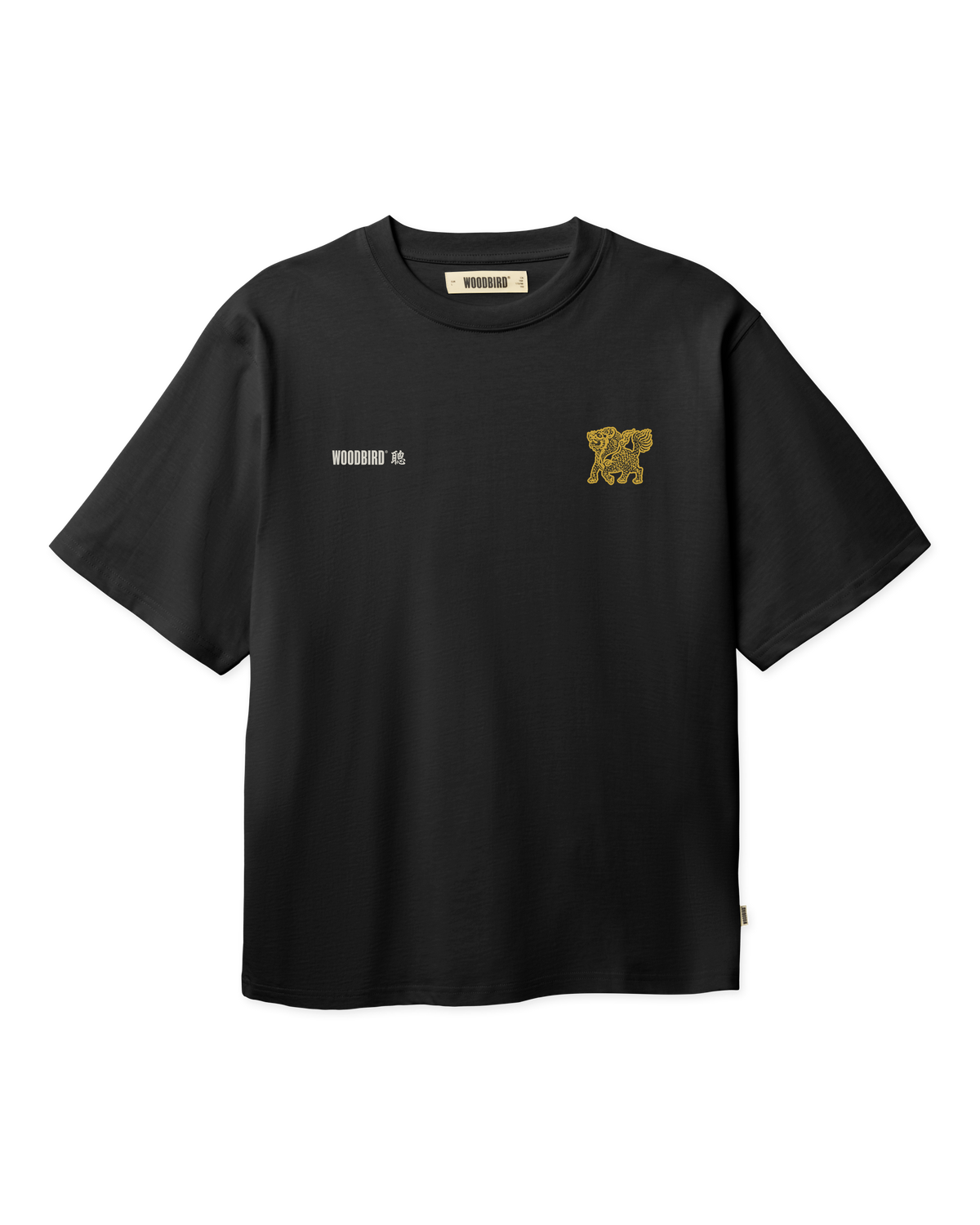 Woodbird WBBaine Golden Tee T-Shirts Black