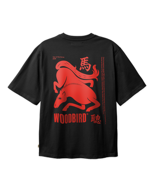 Woodbird WBBaine Horse Tee T-Shirts Black