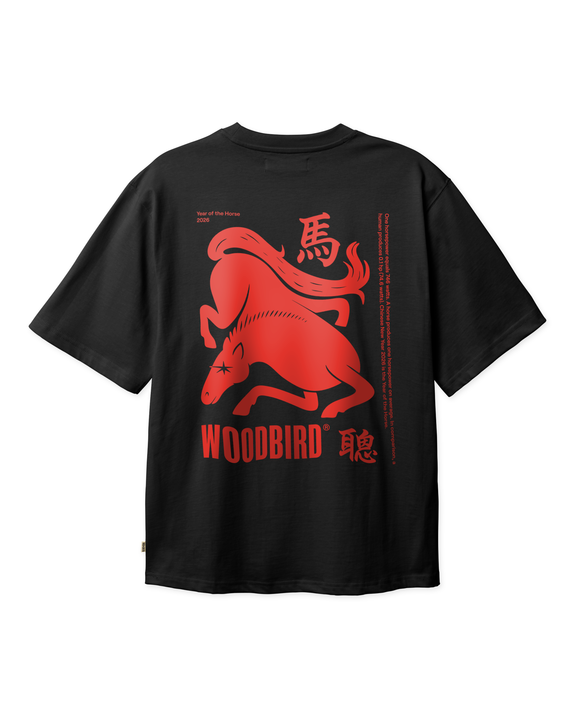 Woodbird WBBaine Horse Tee T-Shirts Black