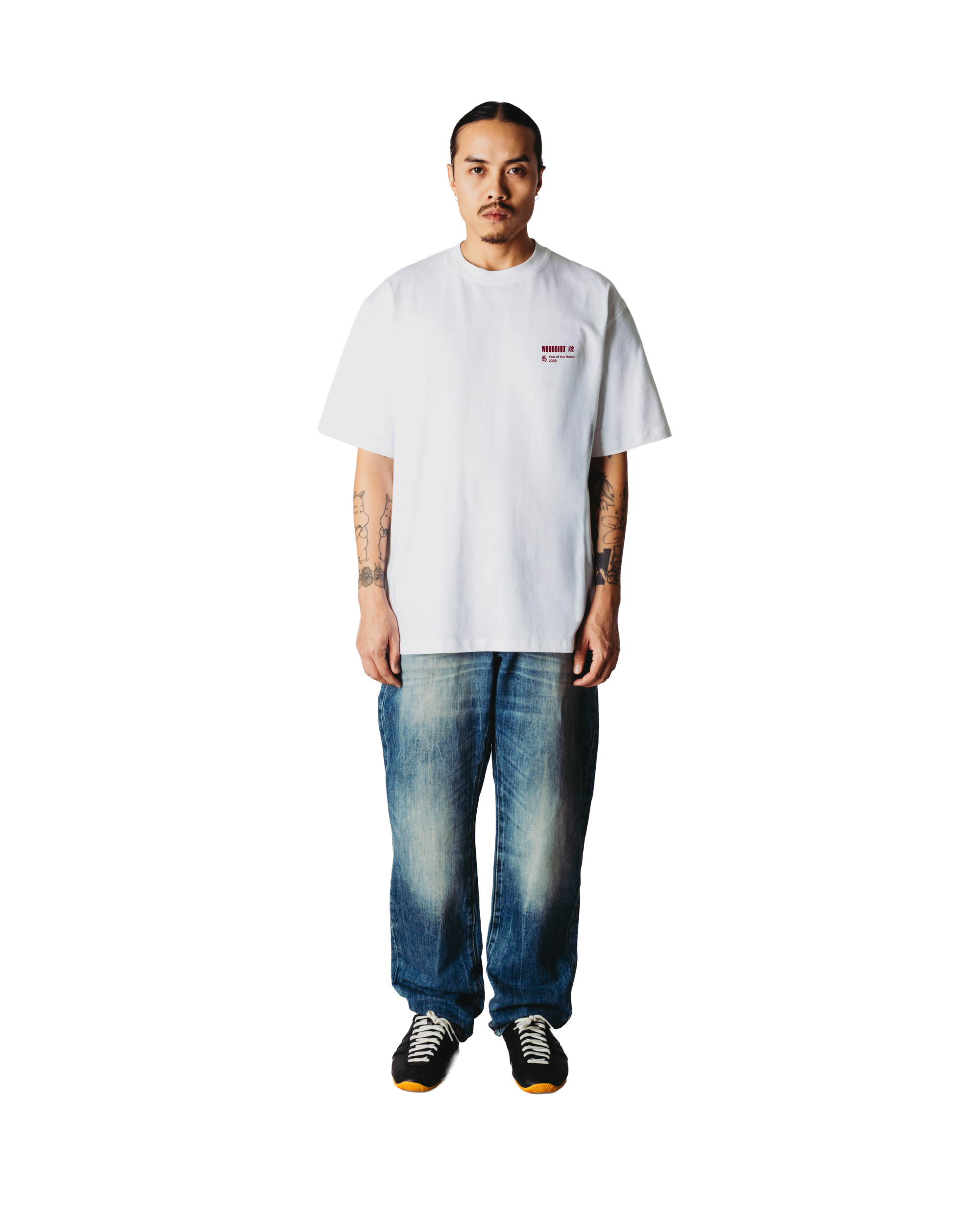 Woodbird WBBaine Horse Tee T-Shirts White