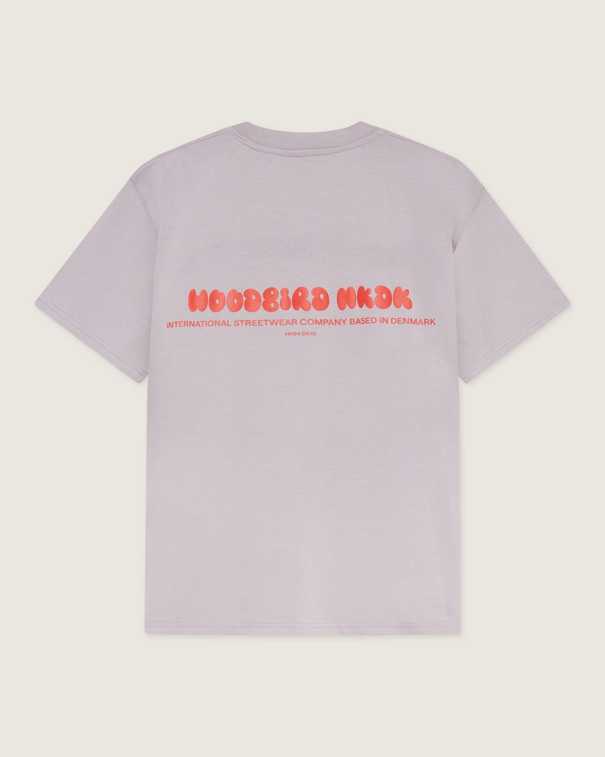 Woodbird WBBaine Intern Tee T-Shirts Grey-Purple