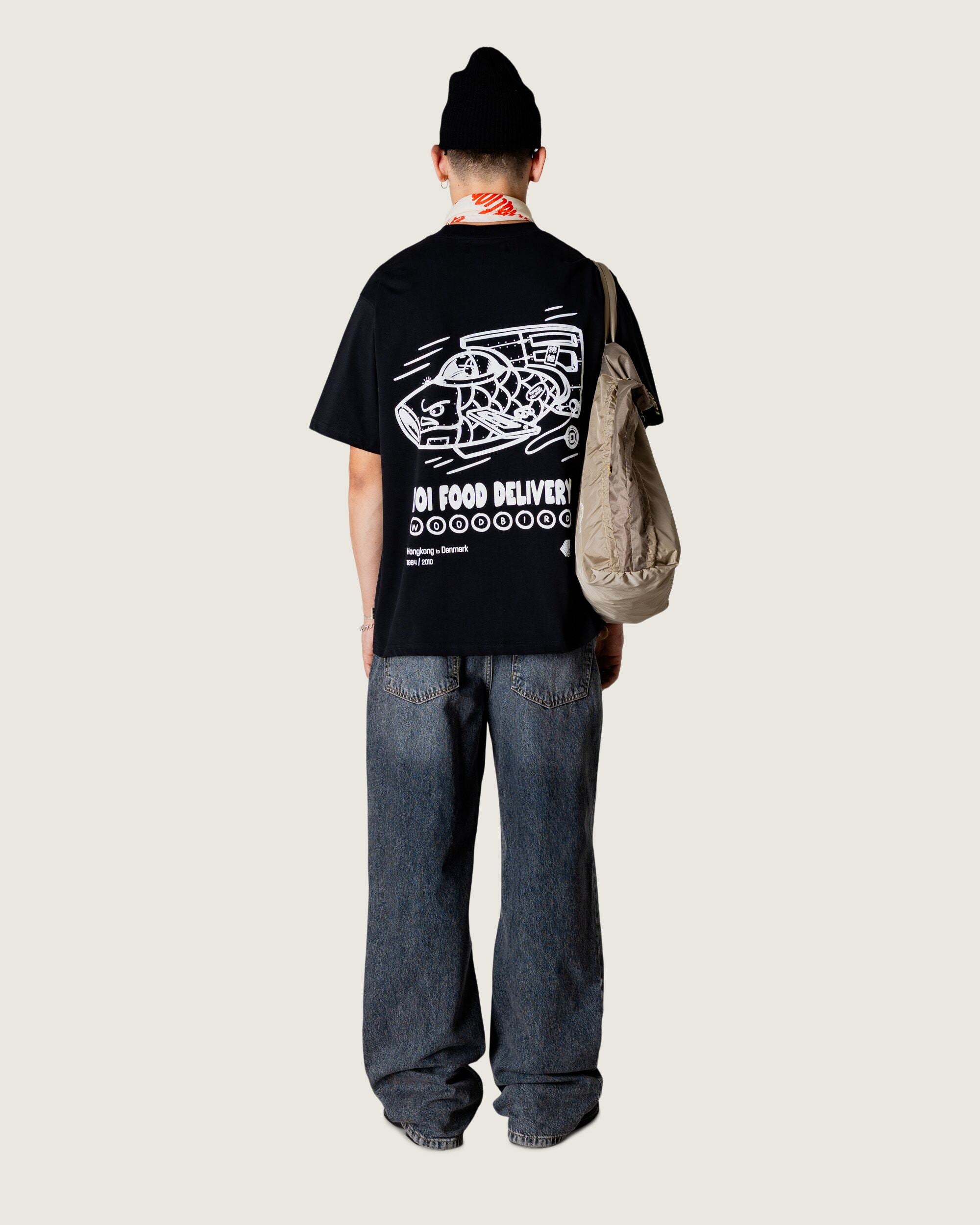 Woodbird WBBaine Koi Delivery Tee T-Shirts Black