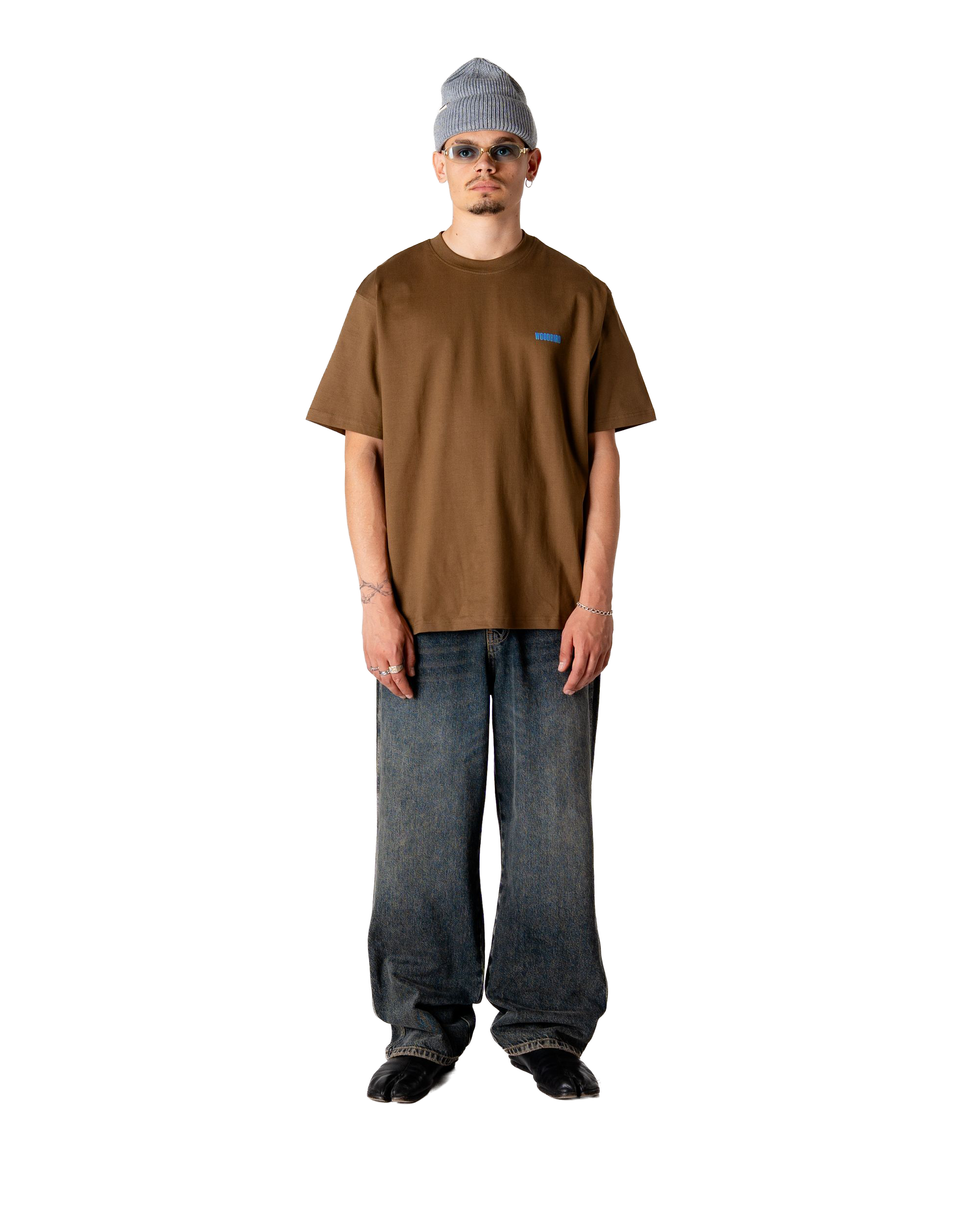 Woodbird WBBaine Koi Tee T-Shirts Dark Brown