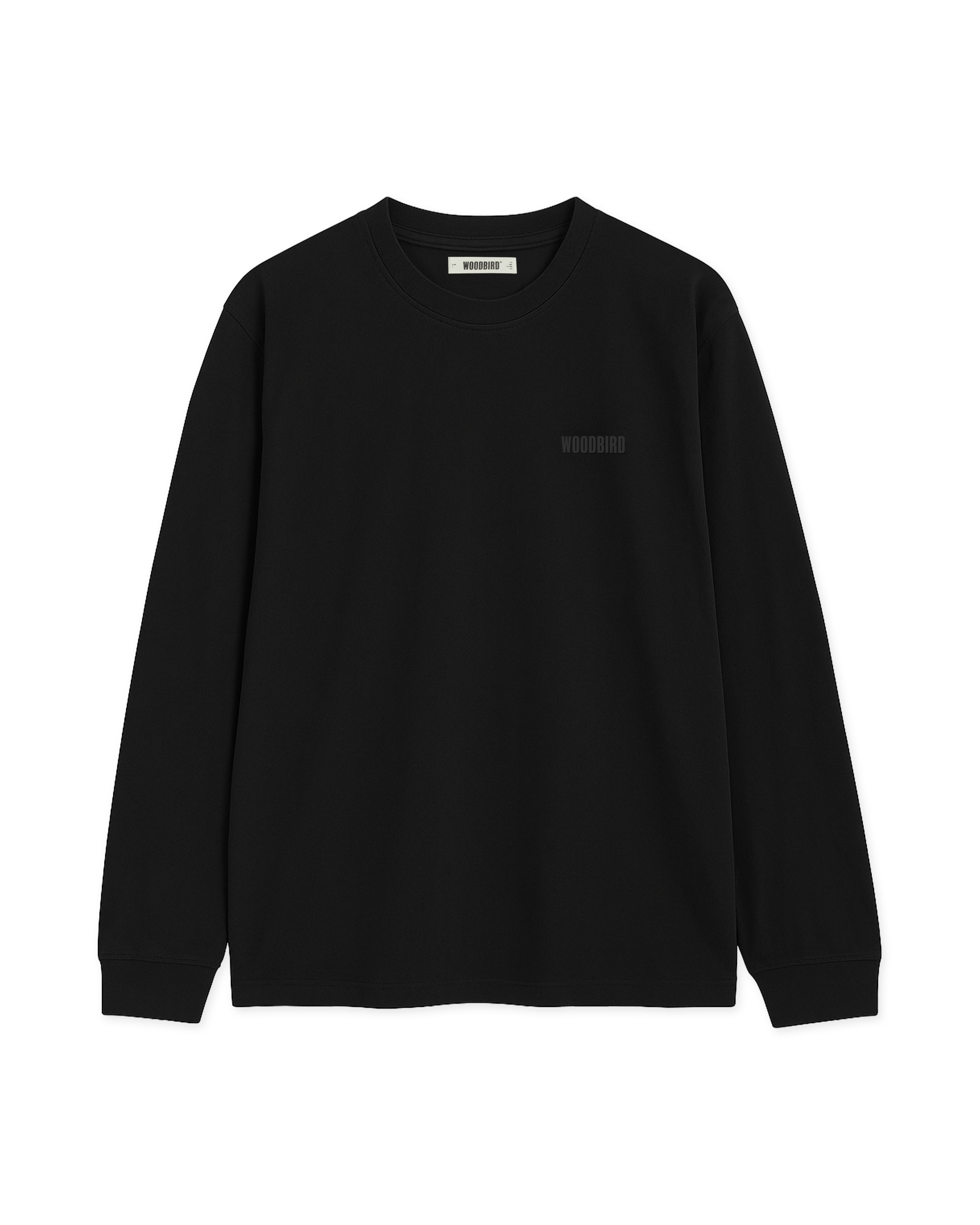 Woodbird WBBaine LS Tee T-Shirts Black