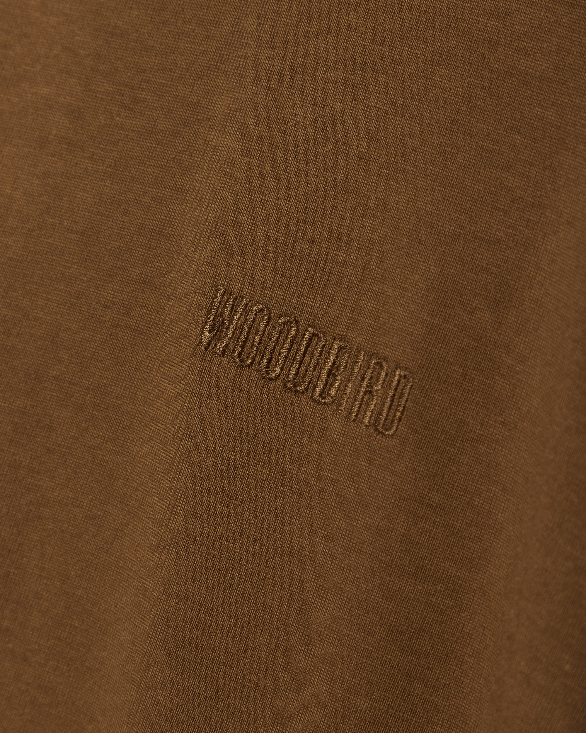 Woodbird WBBaine LS Tee T-Shirts Mid Brown