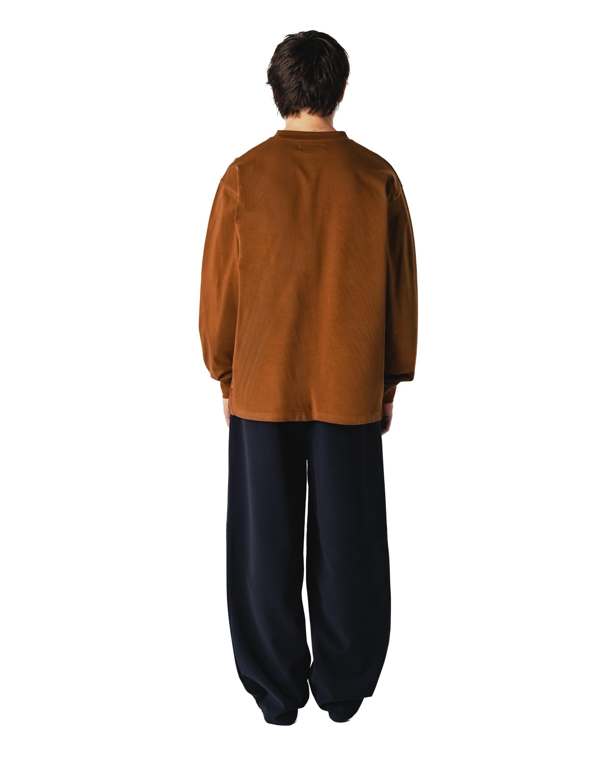 Woodbird WBBaine LS Tee T-Shirts Mid Brown